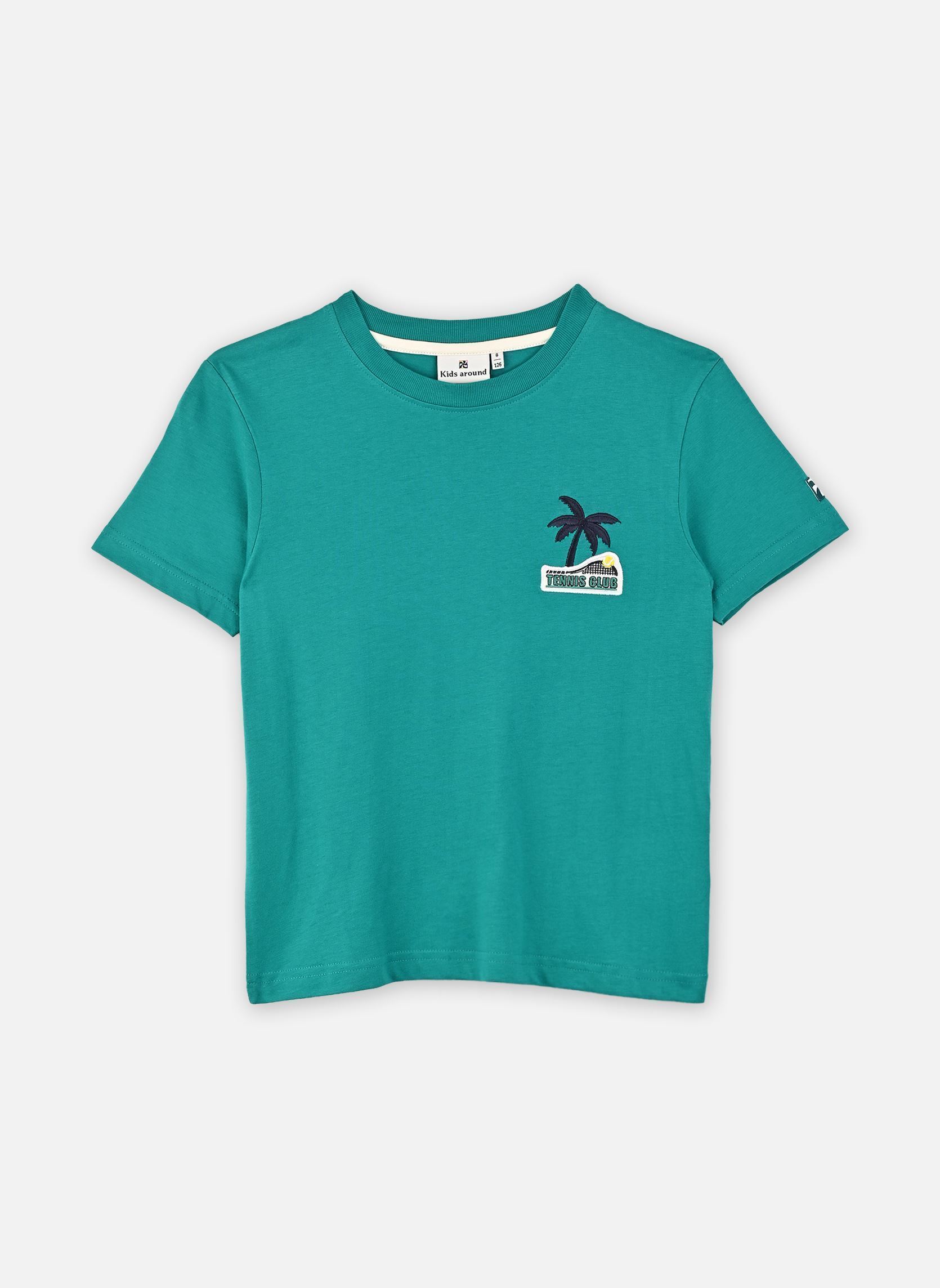 Tee-shirts manches courtes L00017 garçon vert Kids around Tee-shirts manches courtes L00017 garçon vert VERT THE