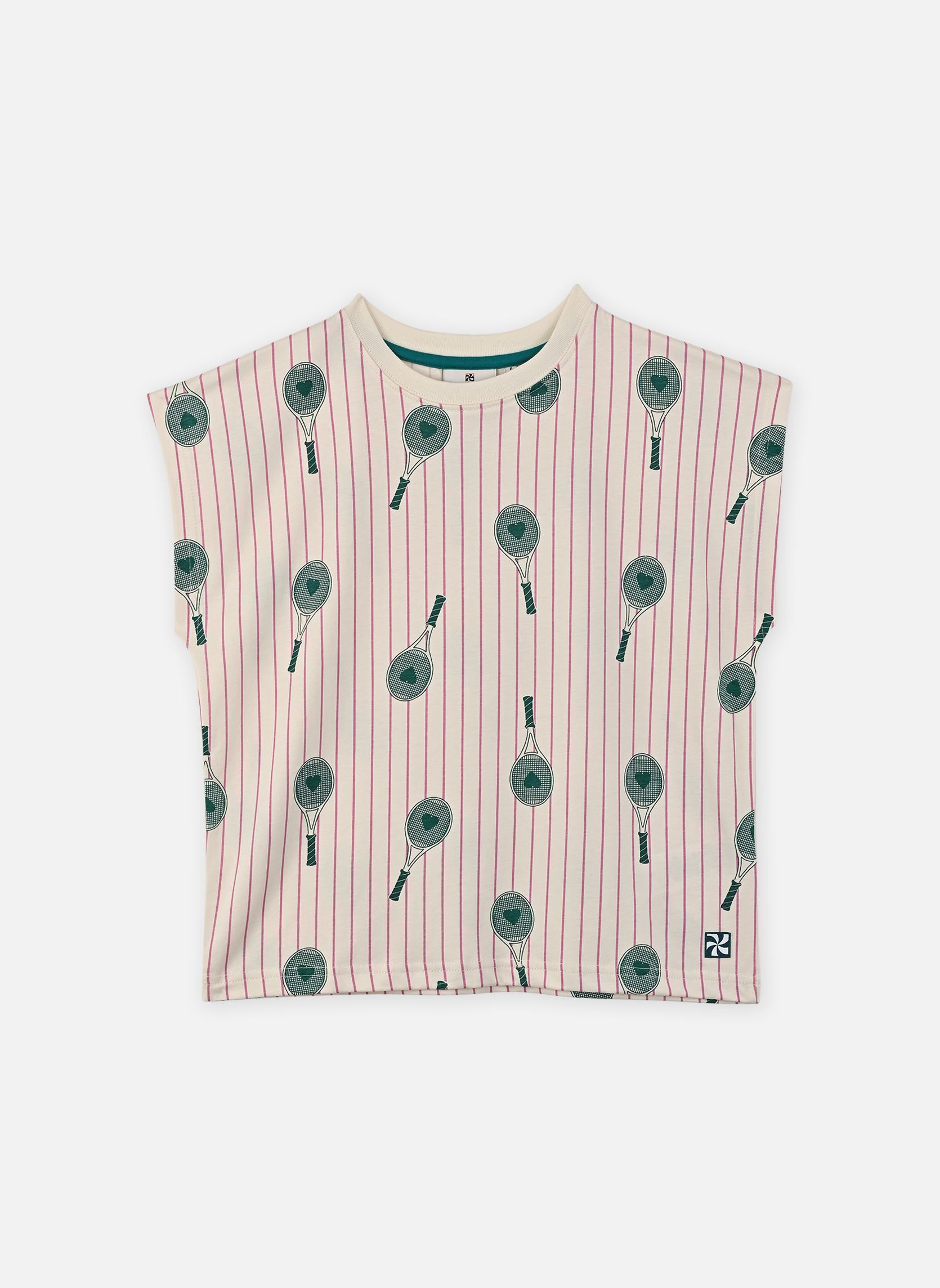 Tee-shirts manches courtes L00025 fille blanc Kids around Tee-shirts manches courtes L00025 fille blanc CRAIE