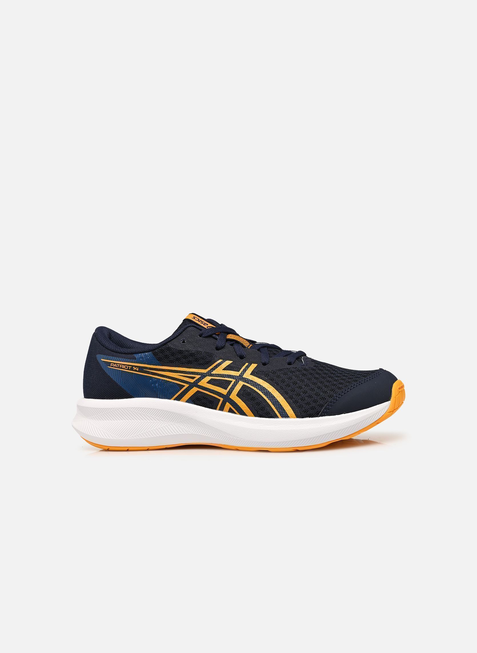 Sportschuhe PATRIOT 14 GS jungen blau Asics Sportschuhe PATRIOT 14 GS jungen blau BLACK/PEARL PINK