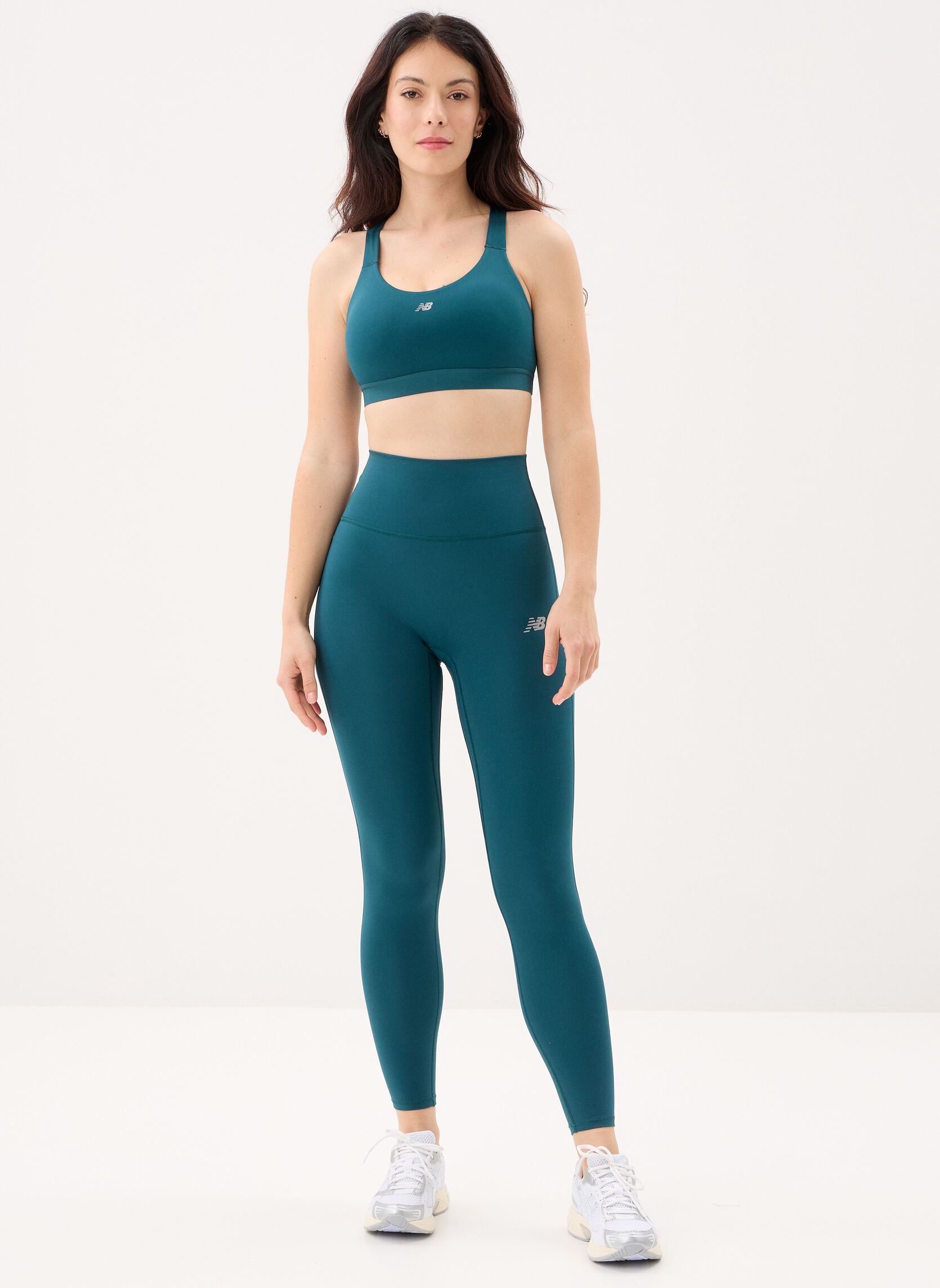 Leggings NB Essential High Rise Legging dames groen New Balance Leggings NB Essential High Rise Legging dames groen MEDUSA GREEN