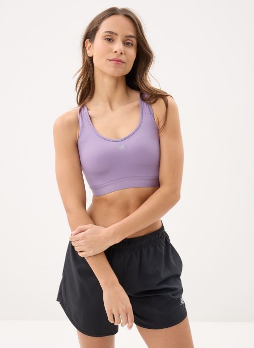 New Balance Brassières de Sport NB Essential Run Bra femme violet