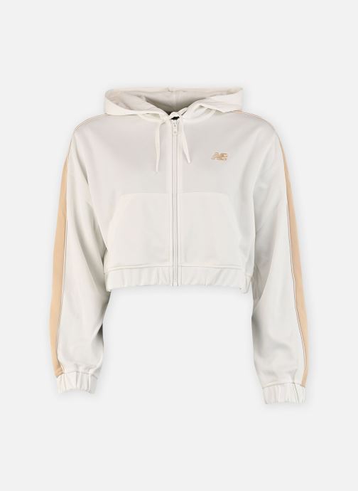 New Balance Sweats zippés Interlock Full Zip femme blanc