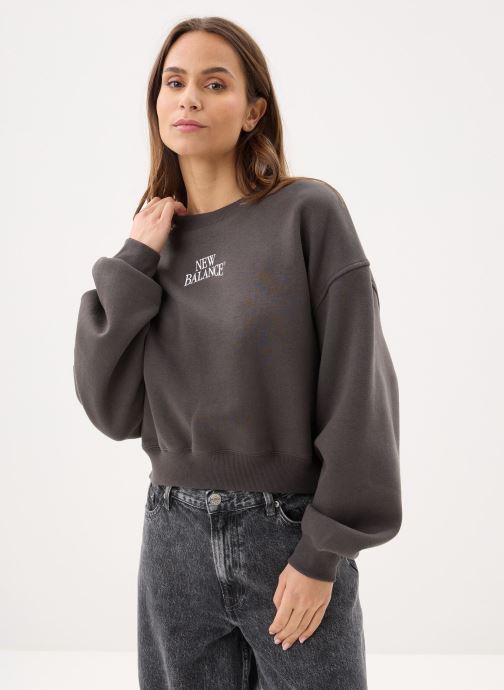 New Balance Sweatshirts Trackside Fleece Crew damen grau
