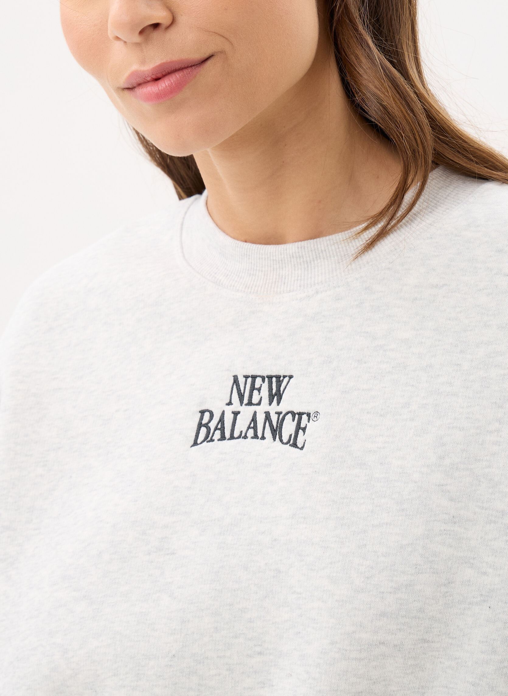 Sweatshirts Trackside Fleece Crew damen grau New Balance Sweatshirts Trackside Fleece Crew damen grau ASH HEATHER