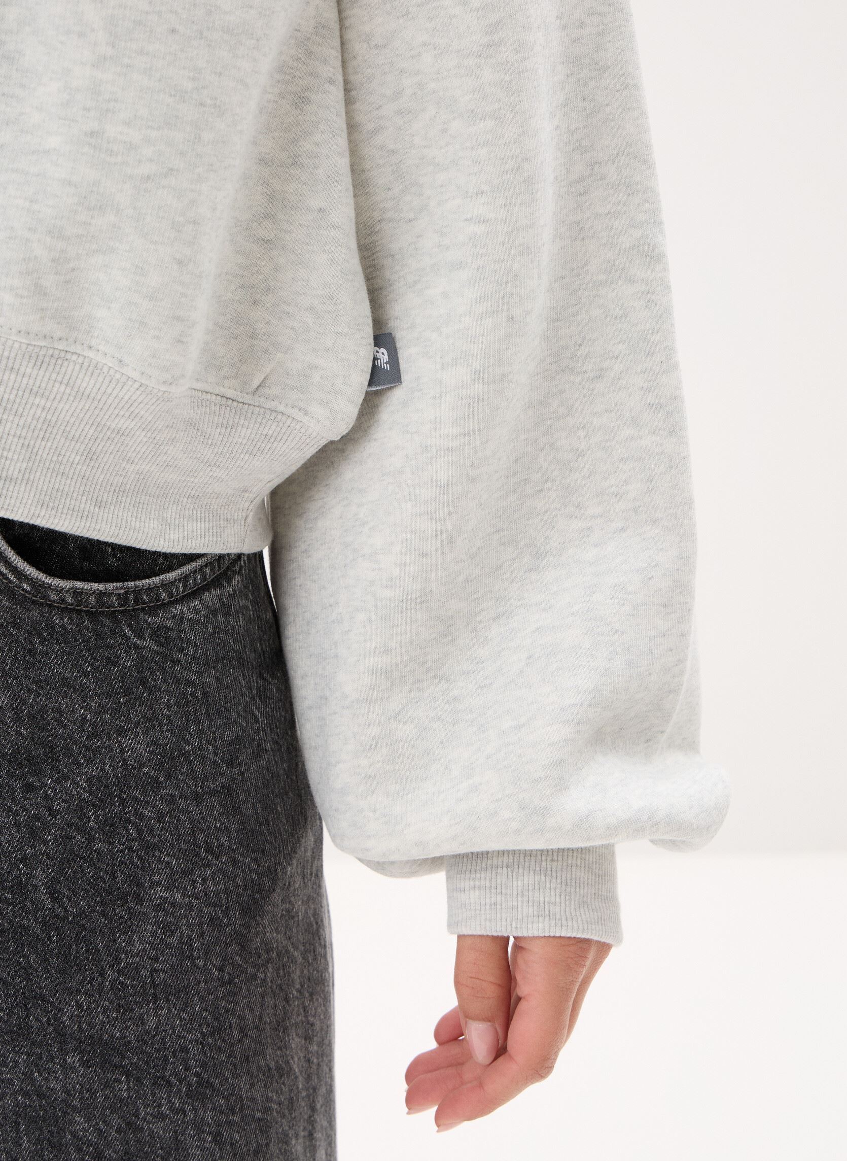 Sweatshirts Trackside Fleece Crew damen grau New Balance Sweatshirts Trackside Fleece Crew damen grau ASH HEATHER
