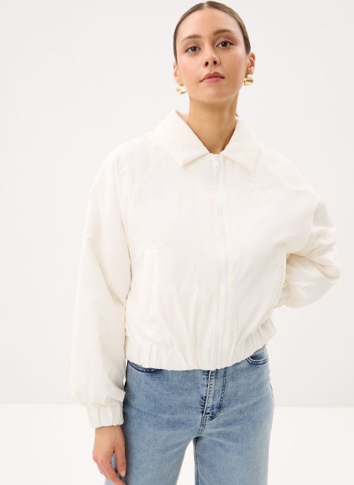 New Balance Blousons Woven Bomber Jacket femme blanc