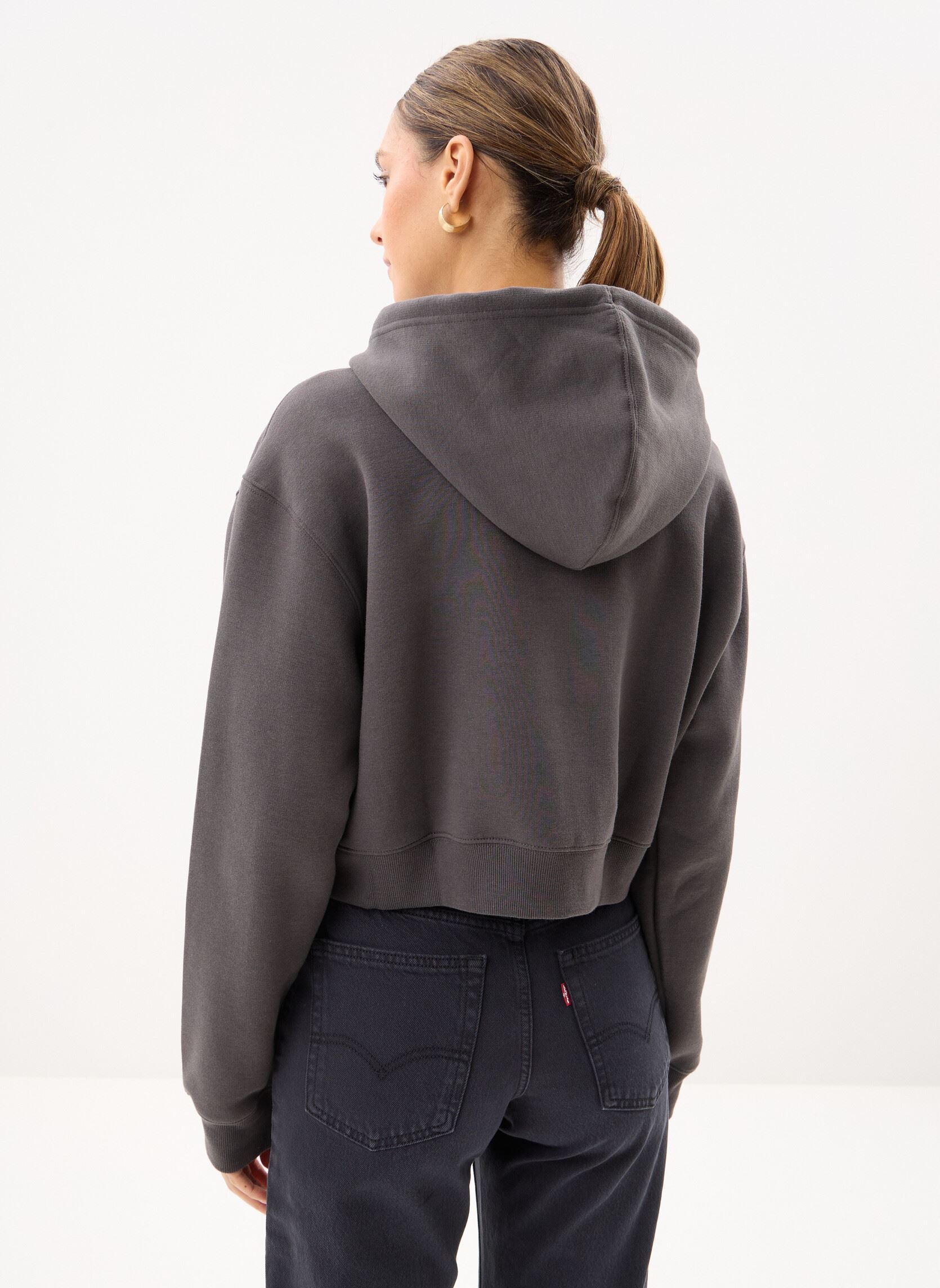 Trainingsvest Trackside Fleece Full Zip dames grijs New Balance Trainingsvest Trackside Fleece Full Zip dames grijs Faded black