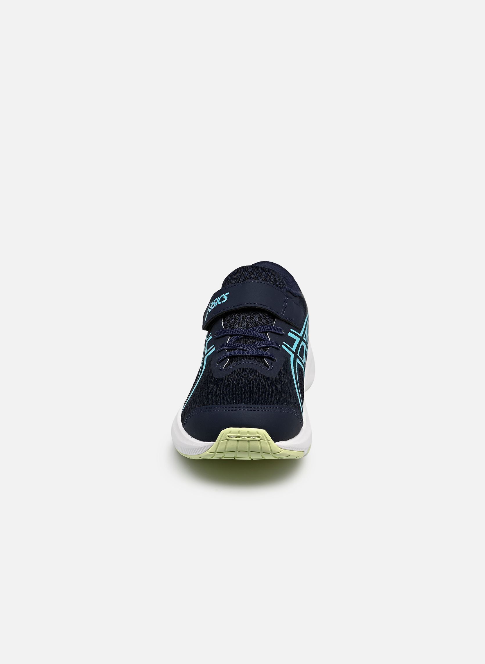 Sportschuhe PATRIOT 14 PS jungen blau Asics Sportschuhe PATRIOT 14 PS jungen blau MIDNIGHT/GLOW GREEN