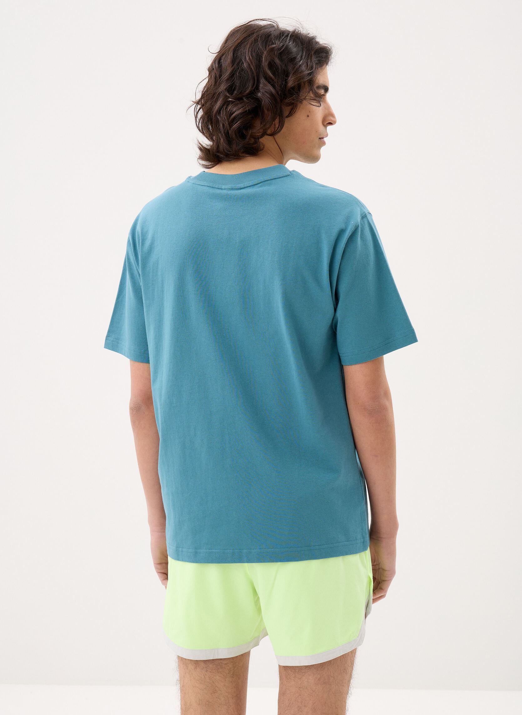 T-shirt a maniche corte Classic Tri-Logo T-shirt uomo verde New Balance T-shirt a maniche corte Classic Tri-Logo T-shirt uomo verde Big Teal