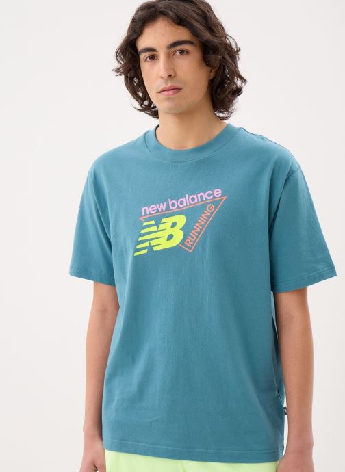 New Balance T-shirts met korte mouwen Classic Tri-Logo T-shirt heren groen