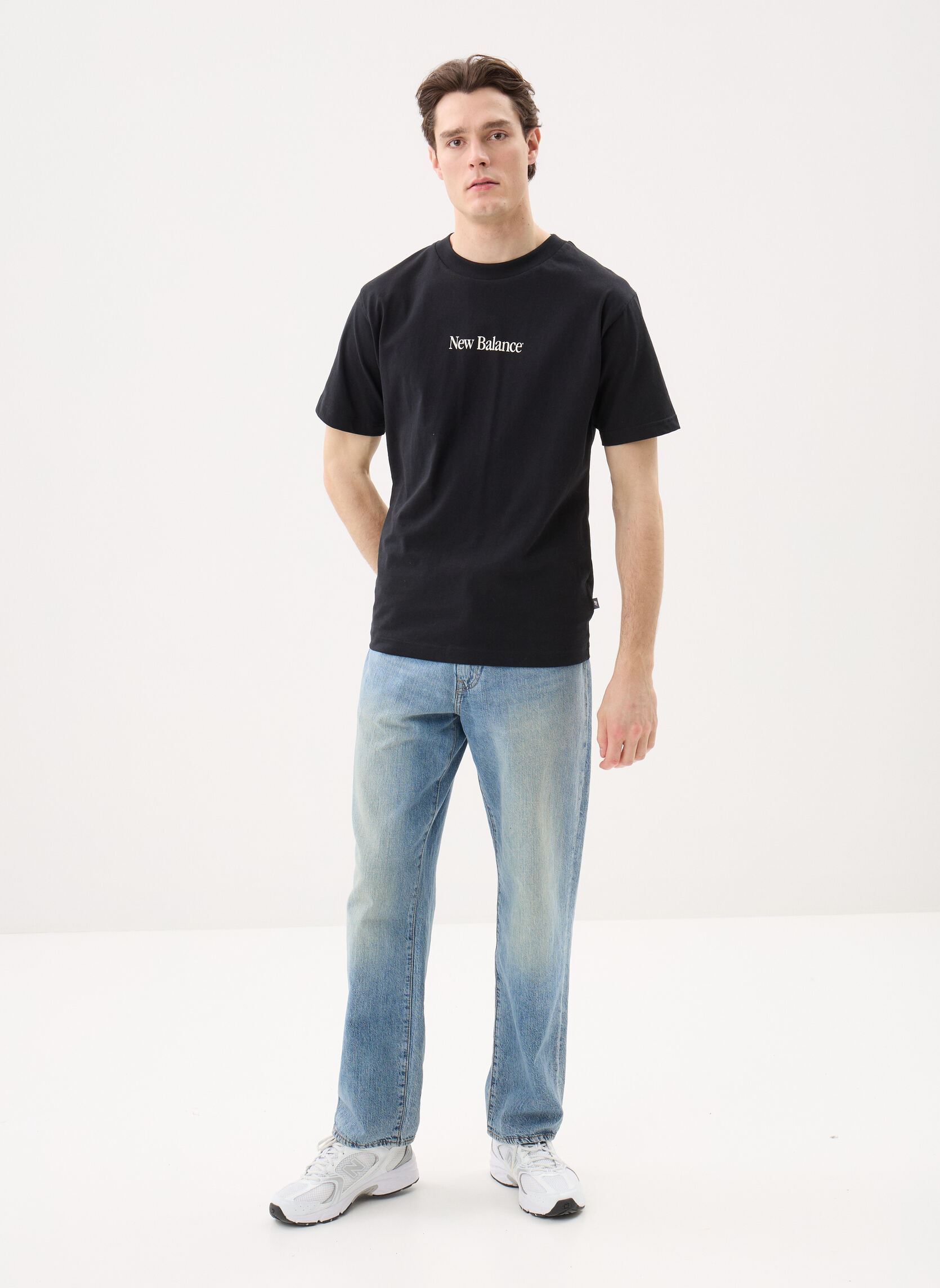Tee-shirts manches courtes N Collage T-Shirt homme noir New Balance Tee-shirts manches courtes N Collage T-Shirt homme noir Black