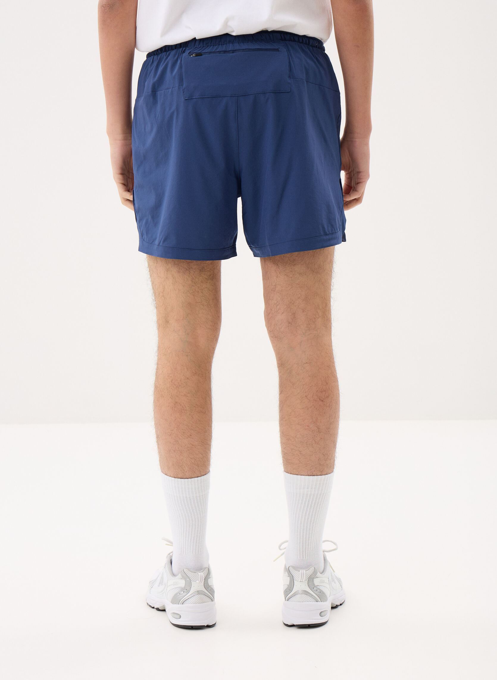 Shorts de sport RC Essential Short 5 homme bleu New Balance Shorts de sport RC Essential Short 5 homme bleu NB navy