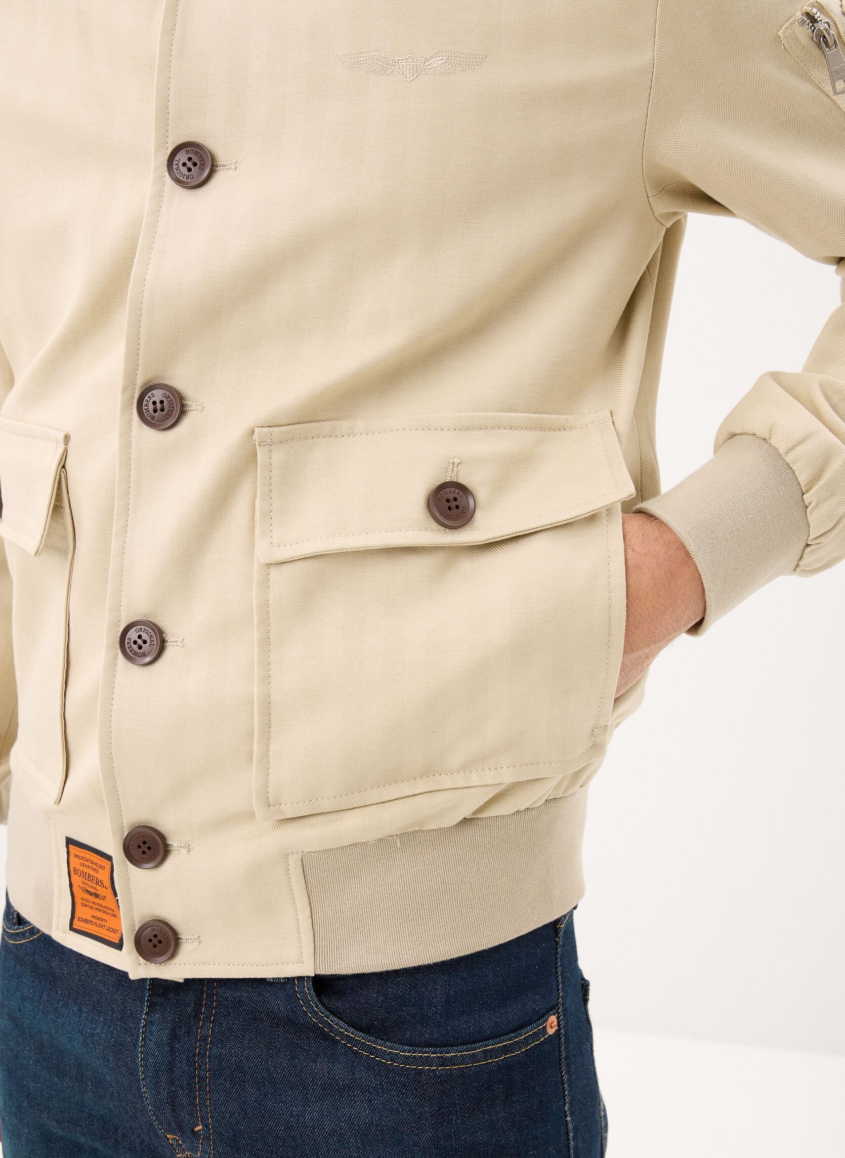 Bomberjacken Ellistane Men herren beige Bombers Original Bomberjacken Ellistane Men herren beige Beige