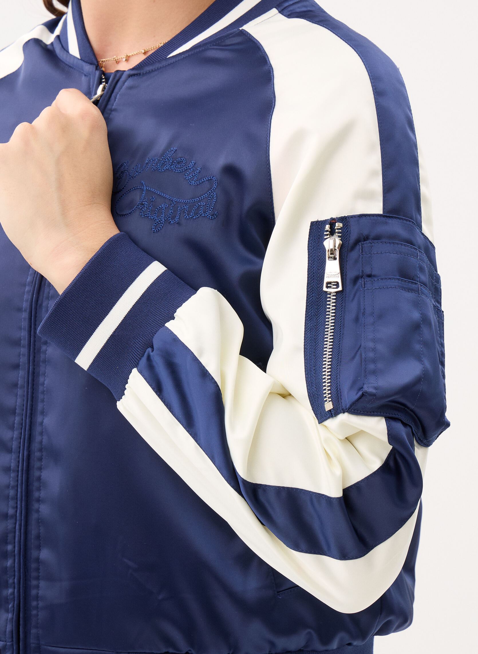 Bomberjacken Geiko Women damen blau Bombers Original Bomberjacken Geiko Women damen blau Navy