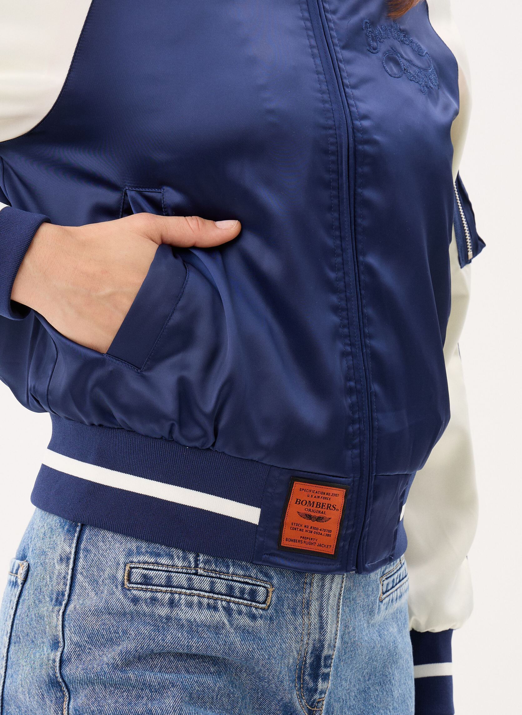 Bomberjacken Geiko Women damen blau Bombers Original Bomberjacken Geiko Women damen blau Navy