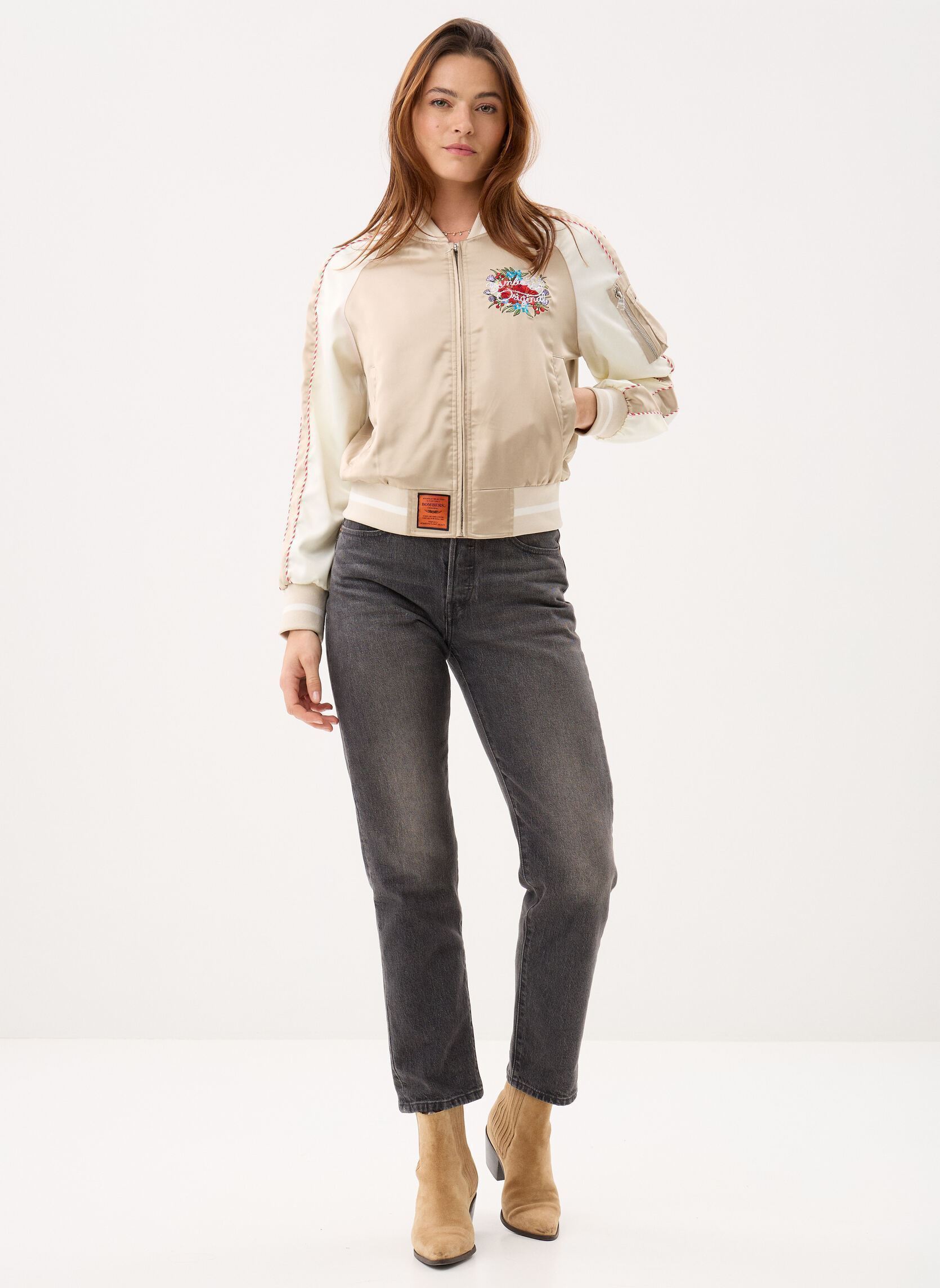 Blousons Yoshino Women femme beige Bombers Original Blousons Yoshino Women femme beige BEIGE