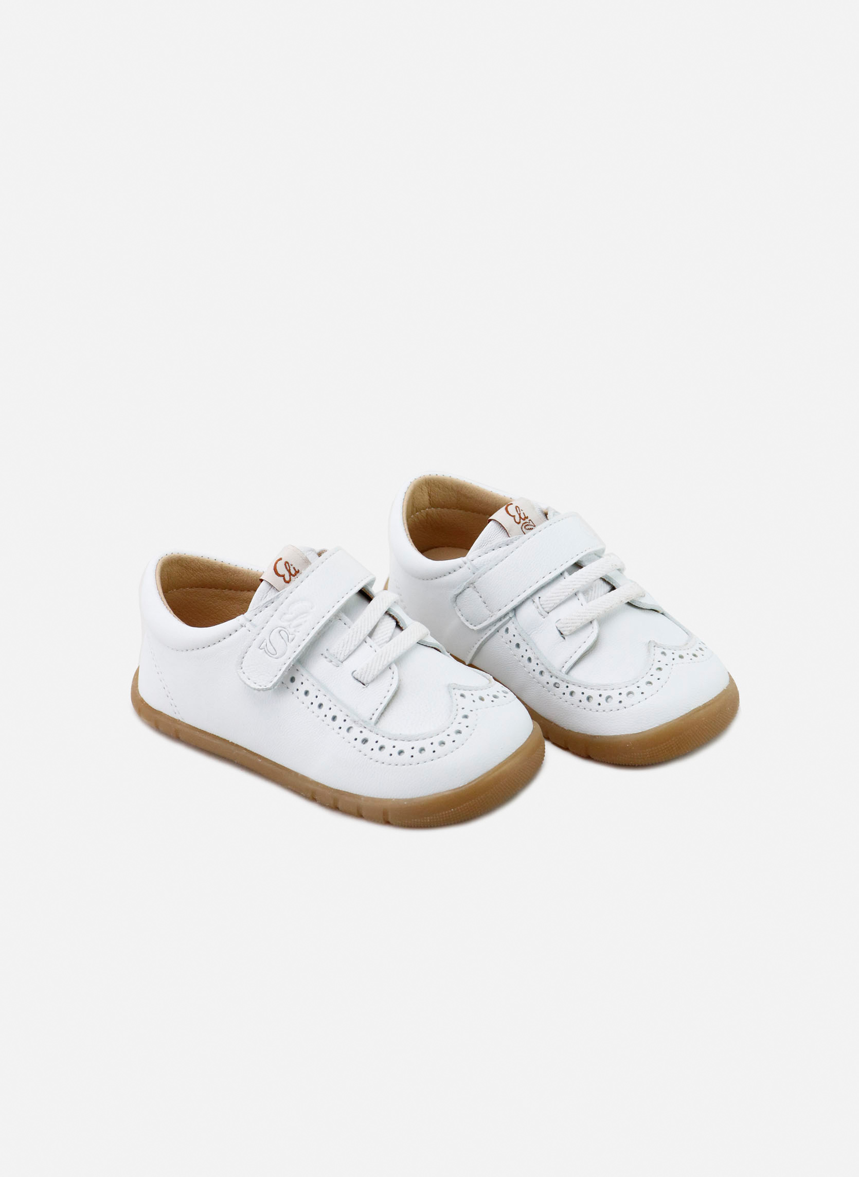 Baskets basses Baskets cuir 10201AM-NAPA-BLANCO Blanco garçon blanc Eli 1957 Baskets basses Baskets cuir 10201AM-NAPA-BLANCO Blanco garçon blanc Blanc