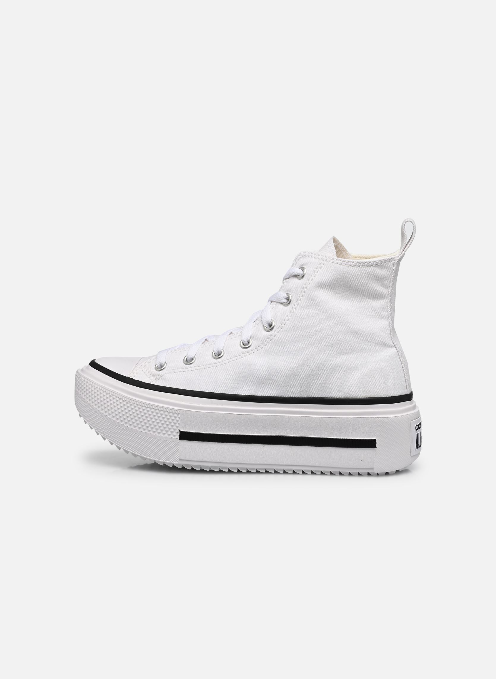 Baskets hautes Chuck Taylor All Star Lift Double Stack fille blanc Converse Baskets hautes Chuck Taylor All Star Lift Double Stack fille blanc White/black