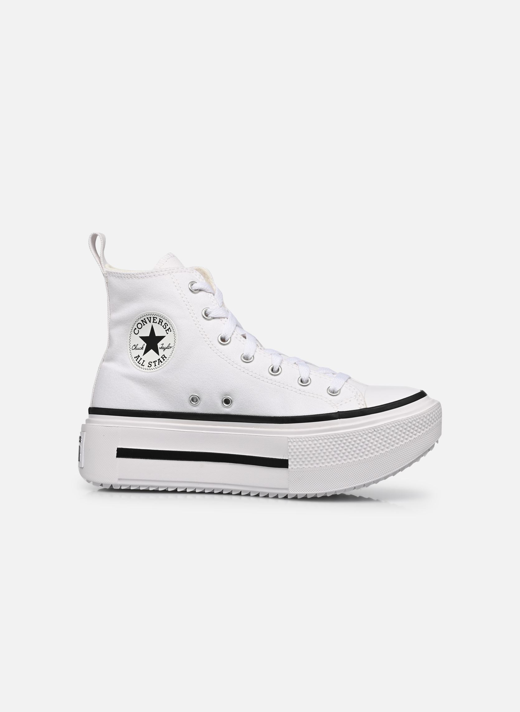 Baskets hautes Chuck Taylor All Star Lift Double Stack fille blanc Converse Baskets hautes Chuck Taylor All Star Lift Double Stack fille blanc White/black