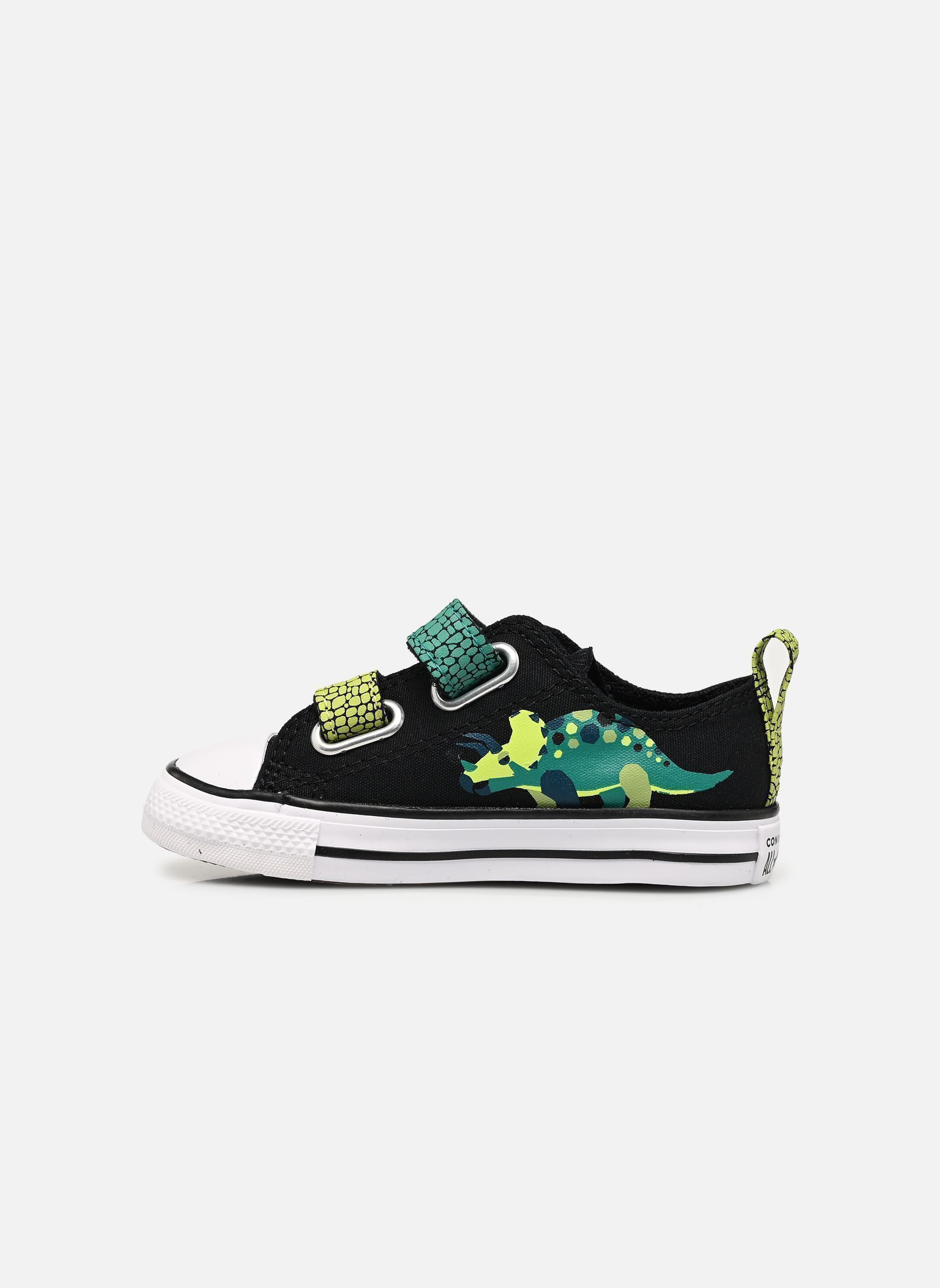 Baskets basses Chuck Taylor All Star Dinos Easy On Ox garçon multicolore Converse Baskets basses Chuck Taylor All Star Dinos Easy On Ox garçon multicolore Black/White/Neon Mantis