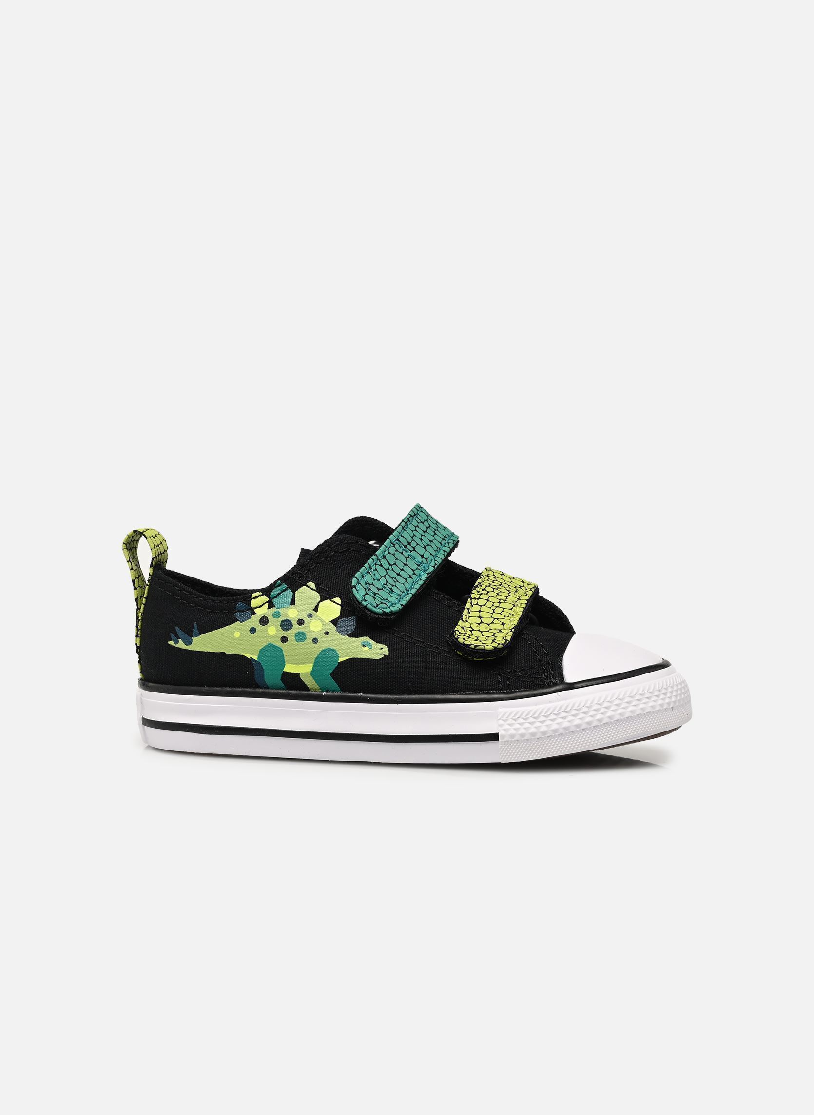 Baskets basses Chuck Taylor All Star Dinos Easy On Ox garçon multicolore Converse Baskets basses Chuck Taylor All Star Dinos Easy On Ox garçon multicolore Black/White/Neon Mantis