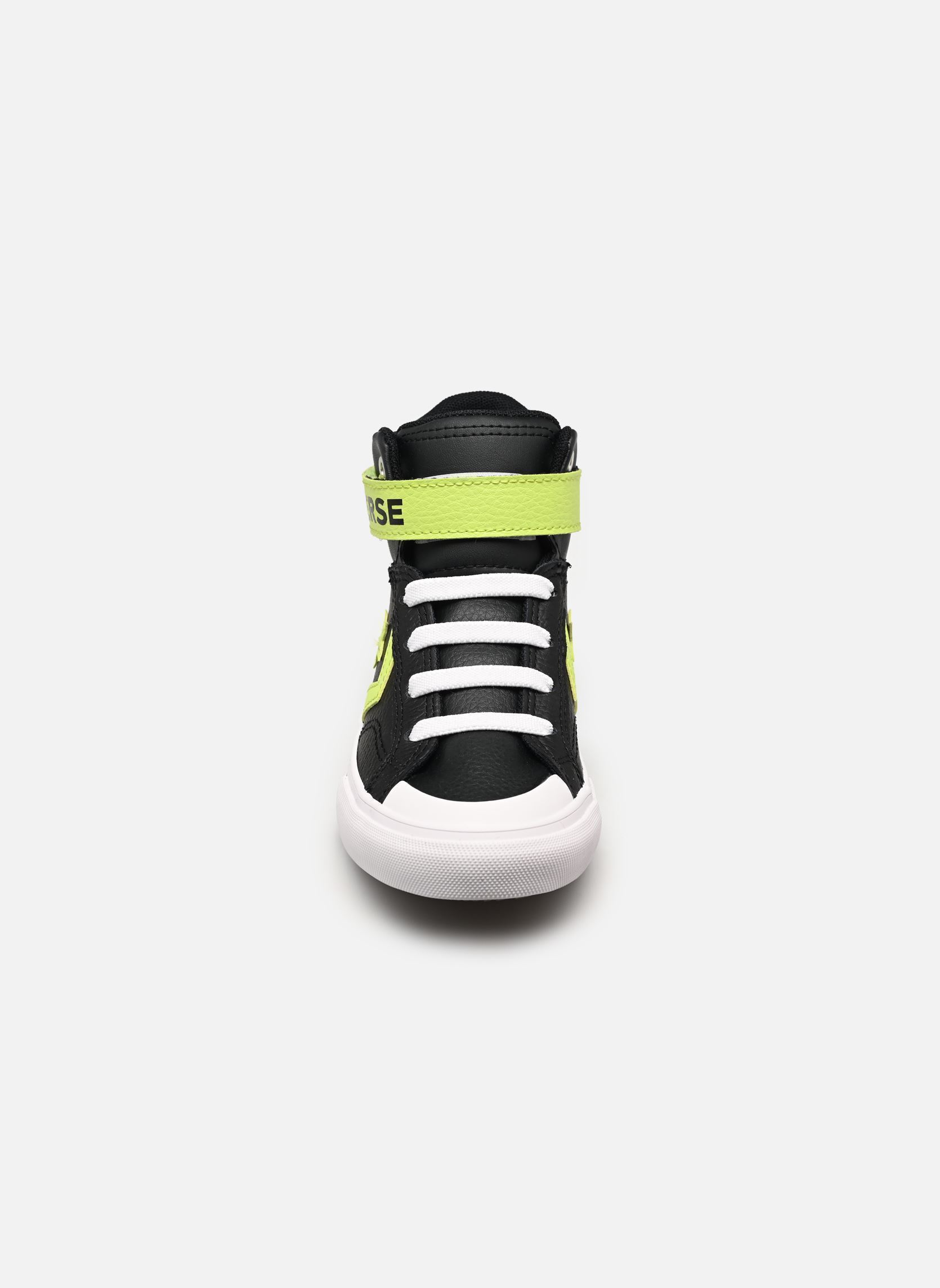 Sneakers Pro Blaze Strap Leather Hi jongens zwart Converse Sneakers Pro Blaze Strap Leather Hi jongens zwart BLACK/NEON MANTIS