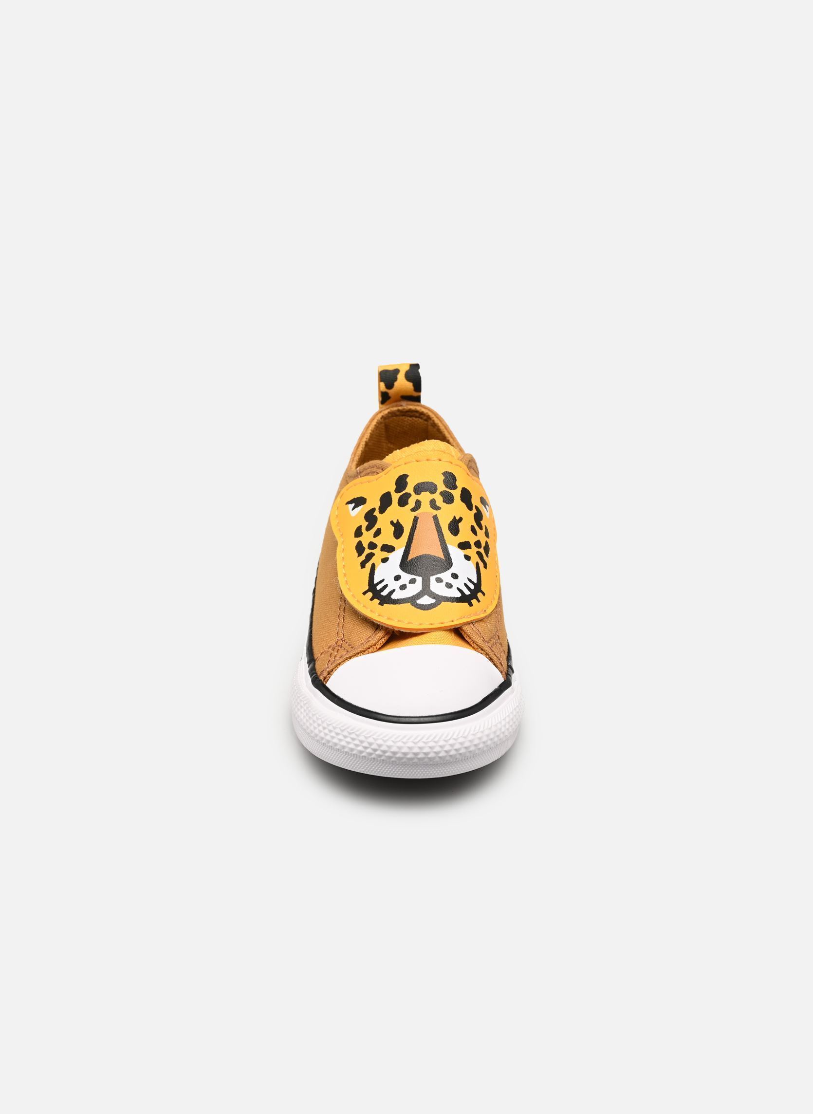 Baskets basses Chuck Taylor All Star One Strap Leopards garçon marron Converse Baskets basses Chuck Taylor All Star One Strap Leopards garçon marron Honey Stick/Gold Palm