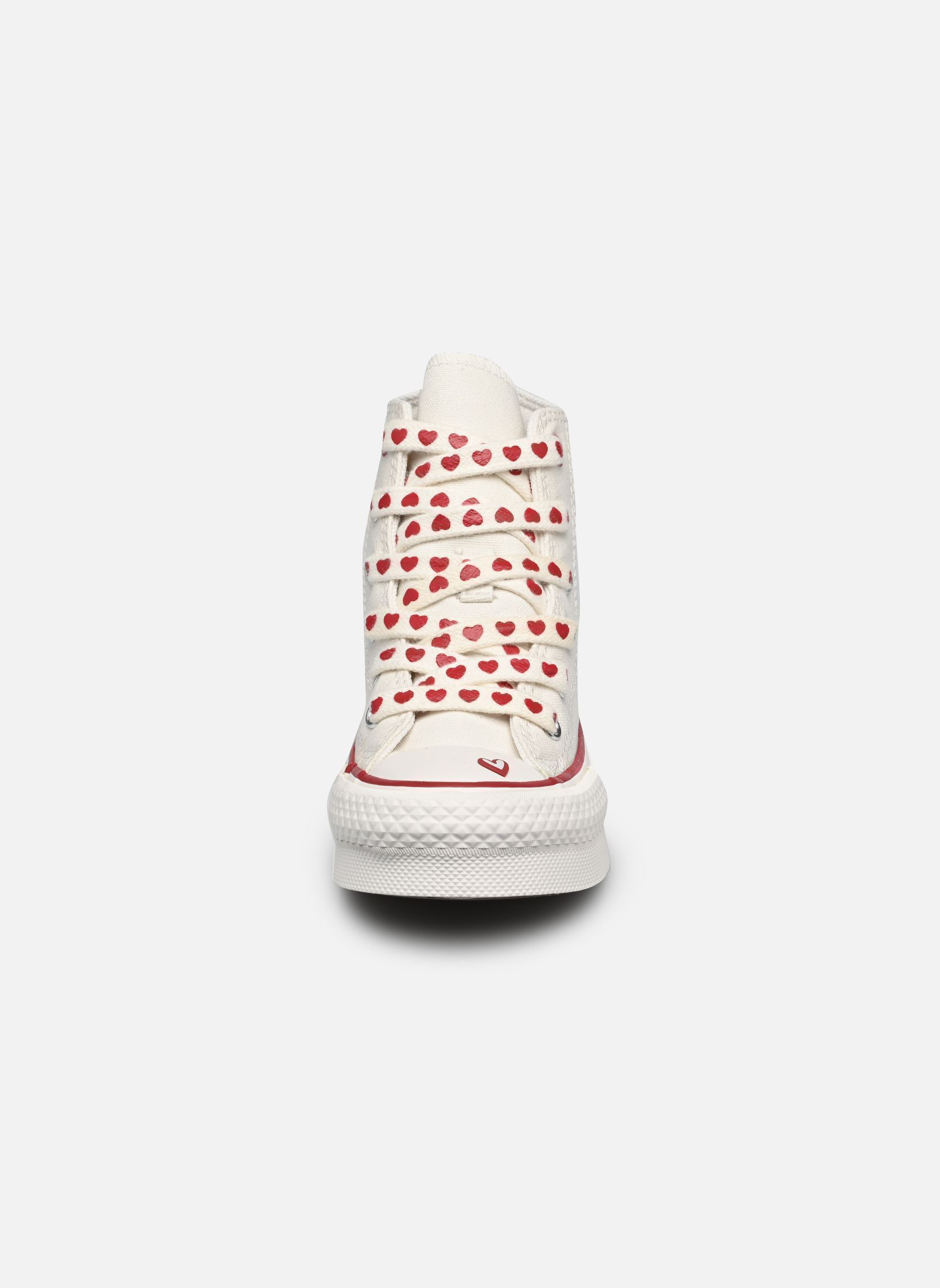 Baskets hautes Chuck Taylor All Star Lift Platform Hear fille blanc Converse Baskets hautes Chuck Taylor All Star Lift Platform Hear fille blanc VINTAGE WHITE