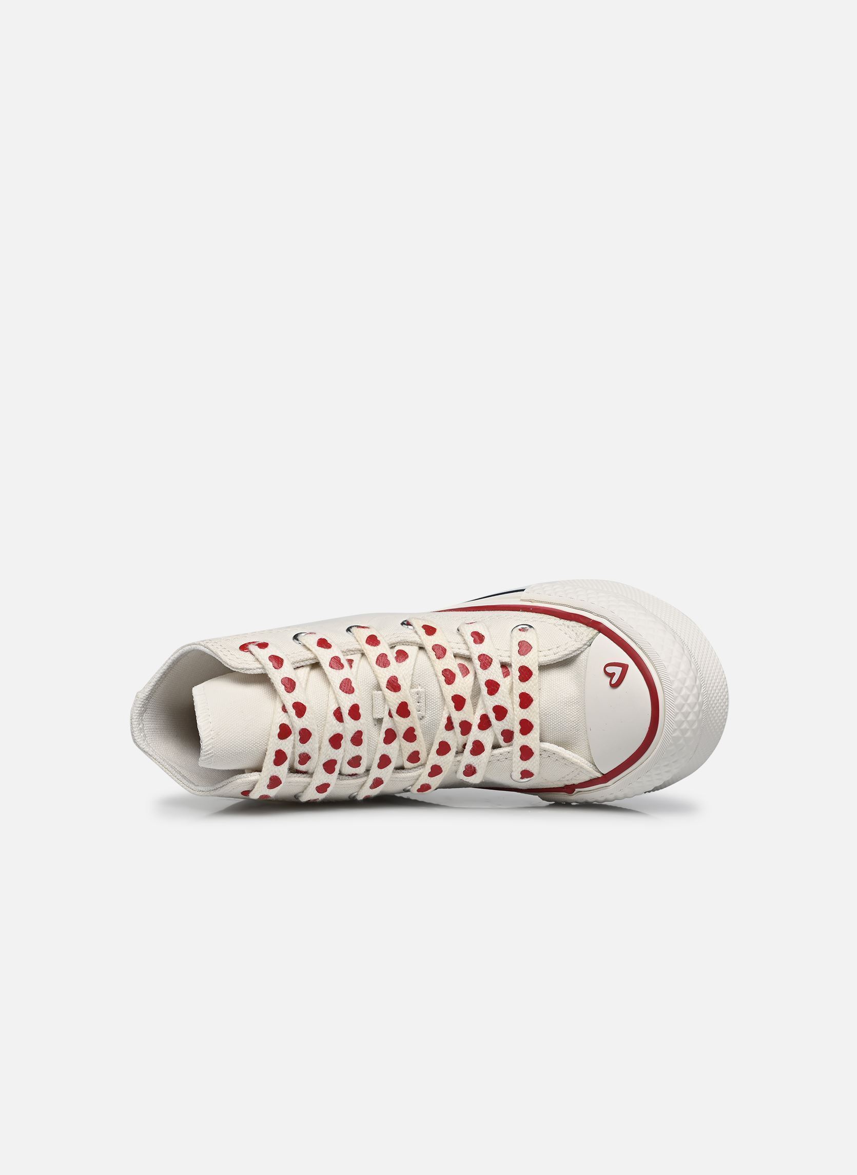 Baskets hautes Chuck Taylor All Star Lift Platform Hear fille blanc Converse Baskets hautes Chuck Taylor All Star Lift Platform Hear fille blanc VINTAGE WHITE