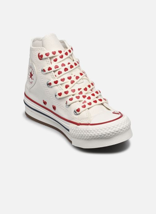 Converse Baskets hautes Chuck Taylor All Star Lift Platform Hear fille blanc