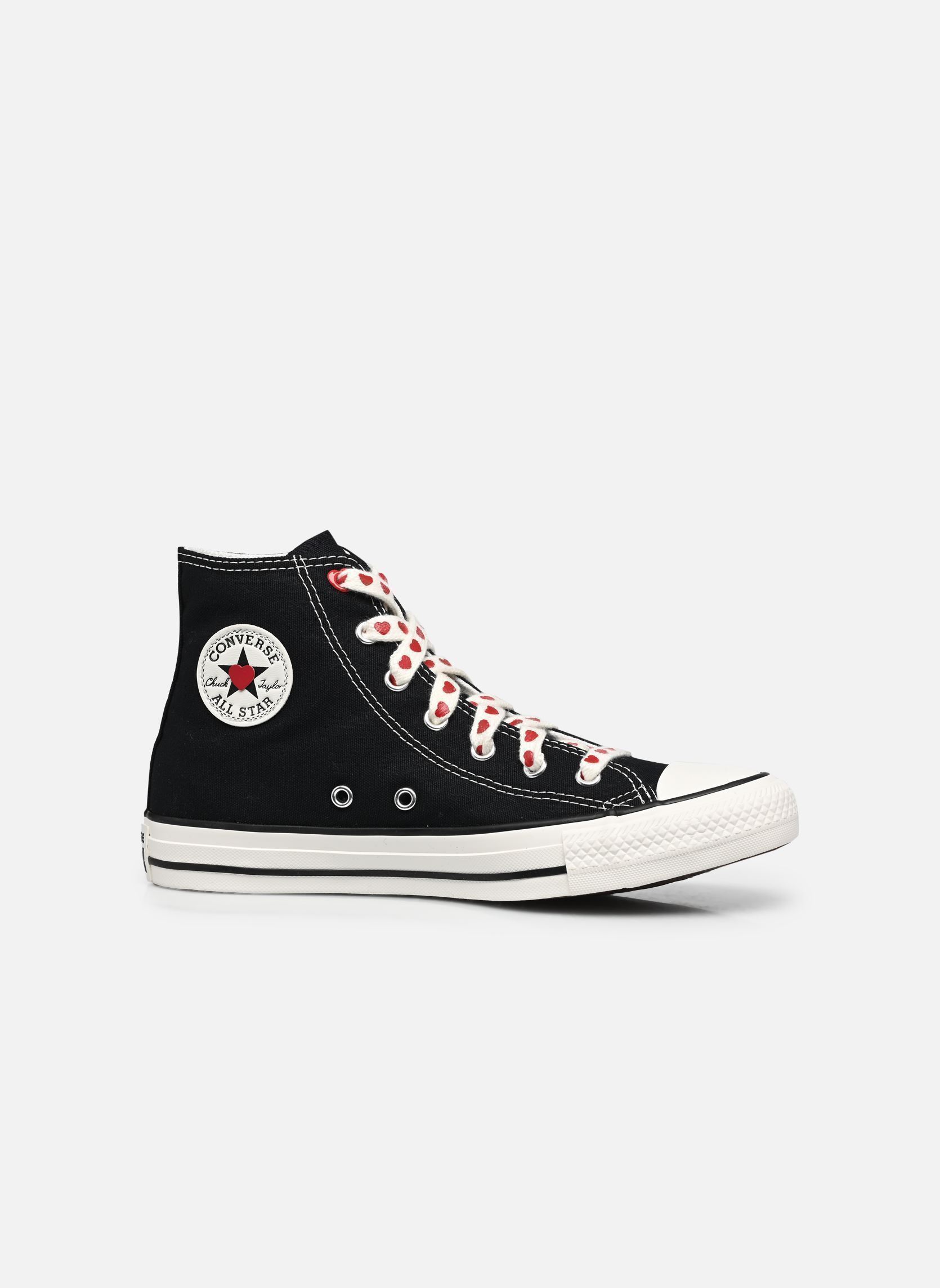 Knöchelhohe Sneaker Chuck Taylor All Star Hearts Hi J mädchen schwarz Converse Knöchelhohe Sneaker Chuck Taylor All Star Hearts Hi J mädchen schwarz Black/Vintage White/Days Ahead