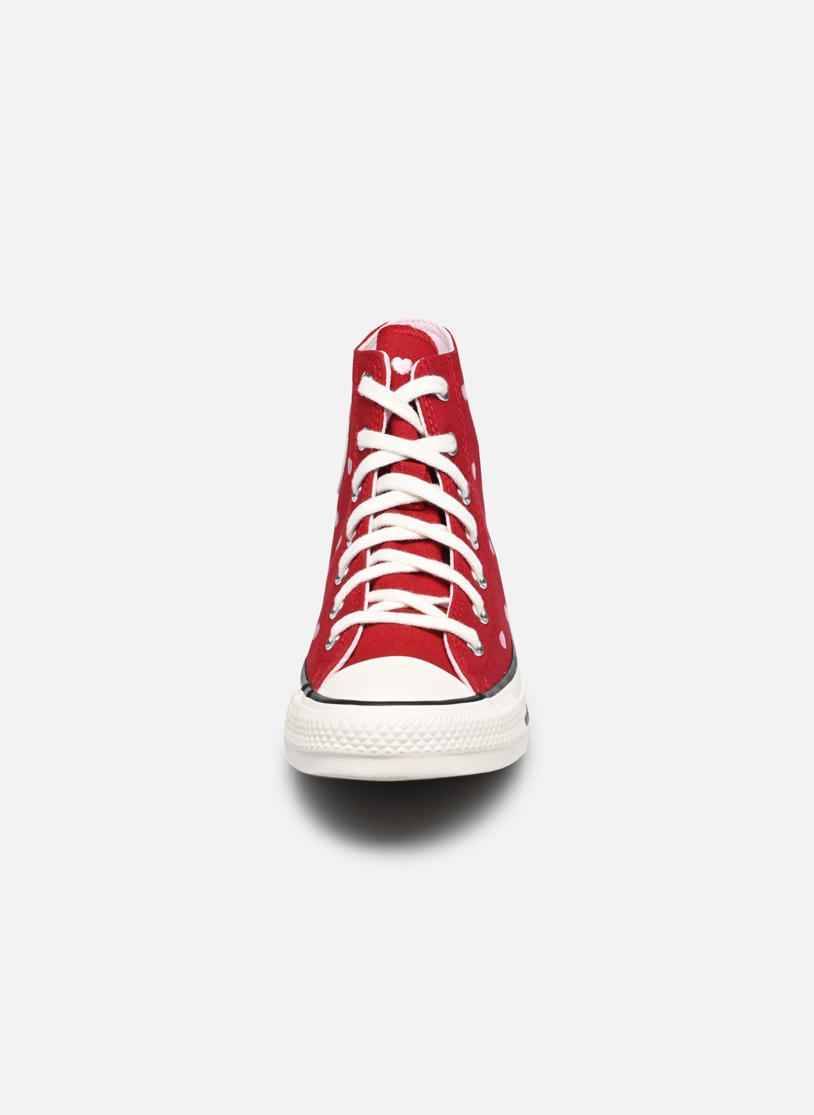 Knöchelhohe Sneaker Chuck Taylor All Star Hearts & Roses Hi mädchen bordeaux Converse Knöchelhohe Sneaker Chuck Taylor All Star Hearts & Roses Hi mädchen bordeaux Days Ahead/Vintage White