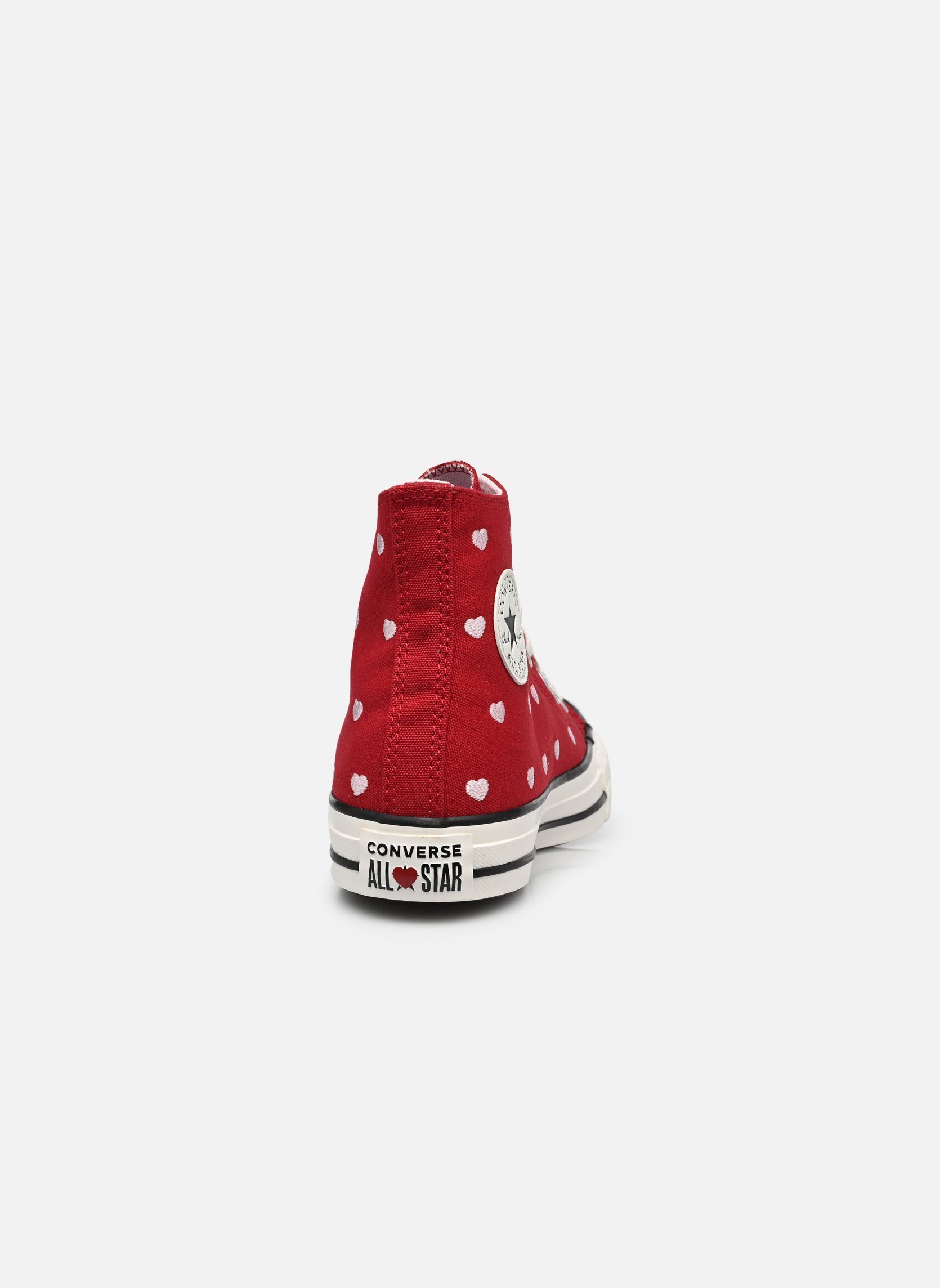 Knöchelhohe Sneaker Chuck Taylor All Star Hearts & Roses Hi mädchen bordeaux Converse Knöchelhohe Sneaker Chuck Taylor All Star Hearts & Roses Hi mädchen bordeaux Days Ahead/Vintage White