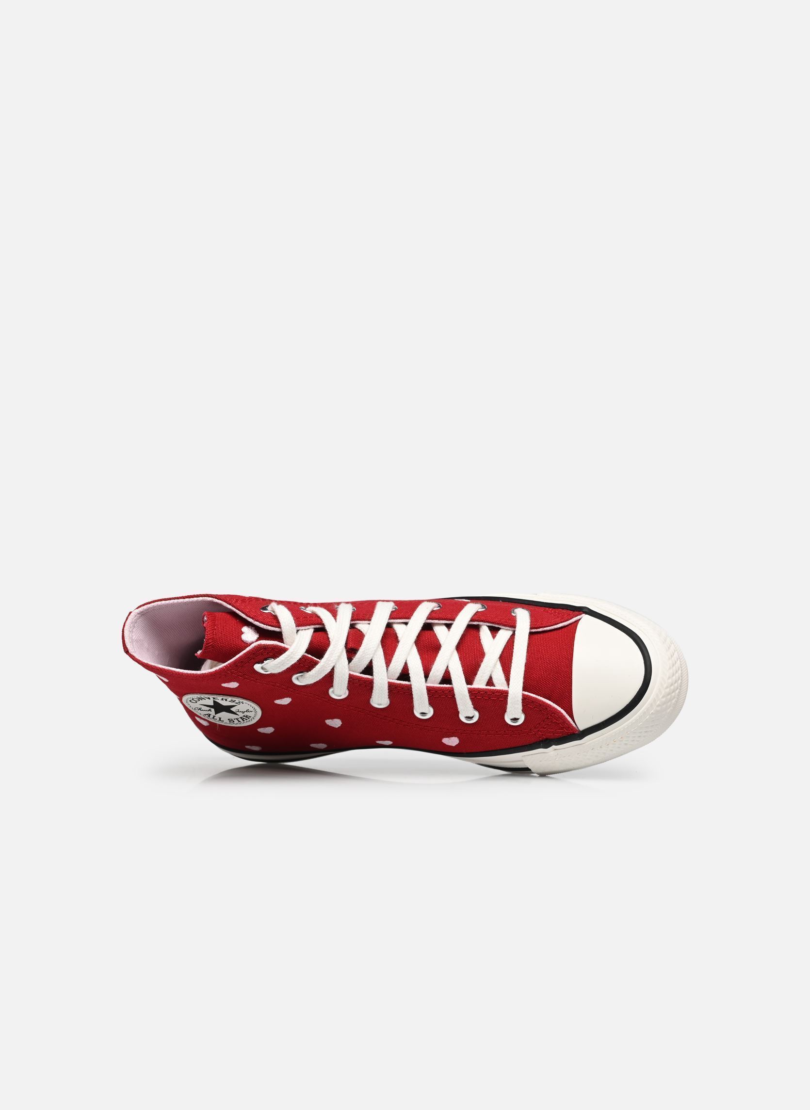 Knöchelhohe Sneaker Chuck Taylor All Star Hearts & Roses Hi mädchen bordeaux Converse Knöchelhohe Sneaker Chuck Taylor All Star Hearts & Roses Hi mädchen bordeaux Days Ahead/Vintage White
