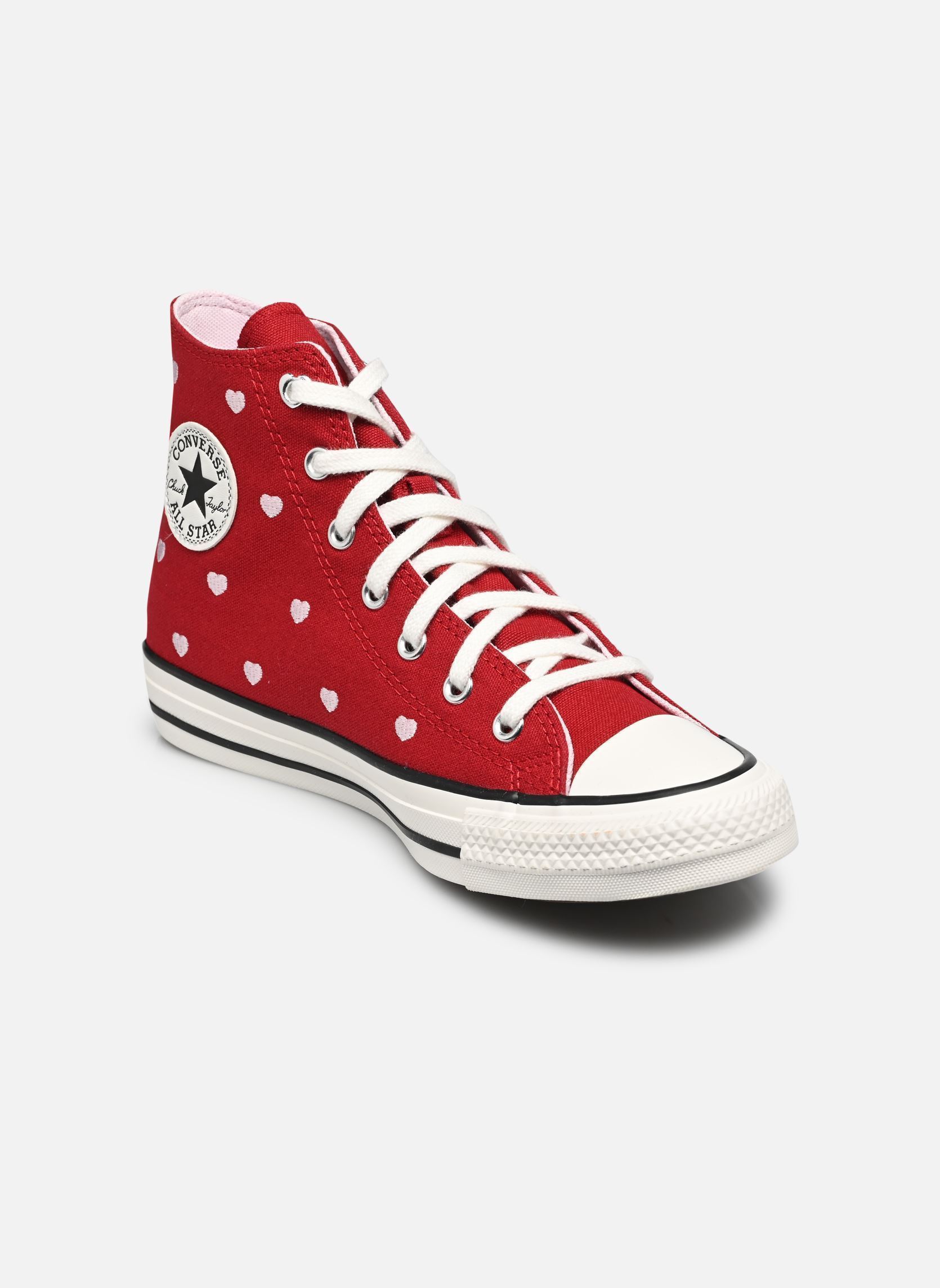 Baskets montantes enfant Converse CHUCK TAYLOR ALL STAR HEARTS ROSES 37 12 - vue 6