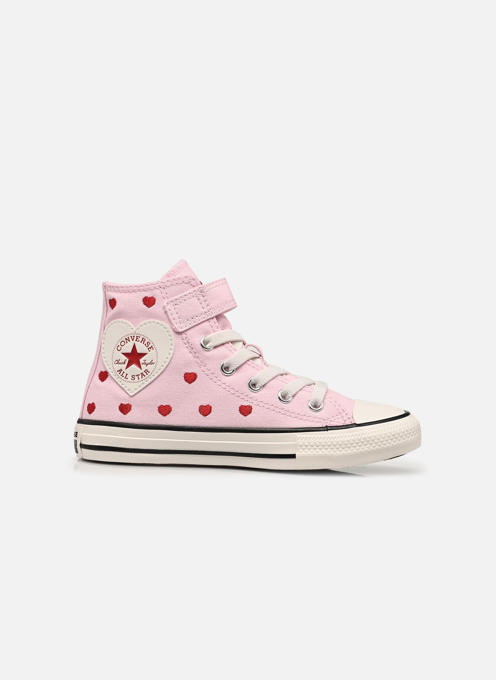Baskets hautes Chuck Taylor All Star Hearts & Roses Eas fille rose Converse Baskets hautes Chuck Taylor All Star Hearts & Roses Eas fille rose NEW FOUND BLOOM/VINTAGE WHITE