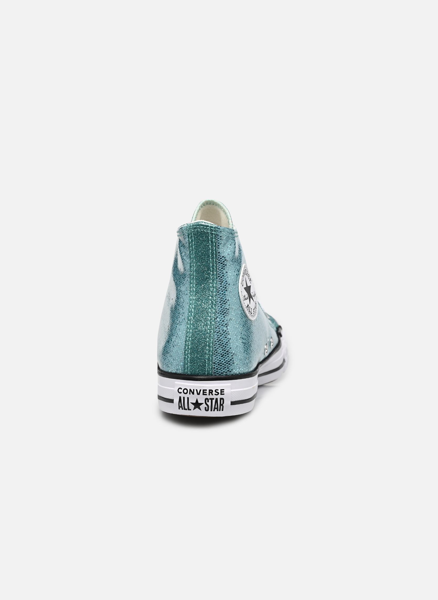 Baskets Chuck Taylor All Star Shimmer Hi J fille bleu Converse Baskets Chuck Taylor All Star Shimmer Hi J fille bleu Aqua Mirage/White/Black