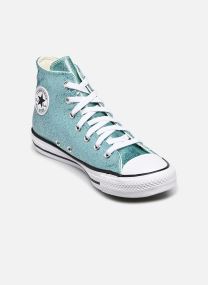 Baskets Chuck Taylor All Star Shimmer Hi J fille bleu Converse Baskets Chuck Taylor All Star Shimmer Hi J fille bleu Aqua Mirage/White/Black