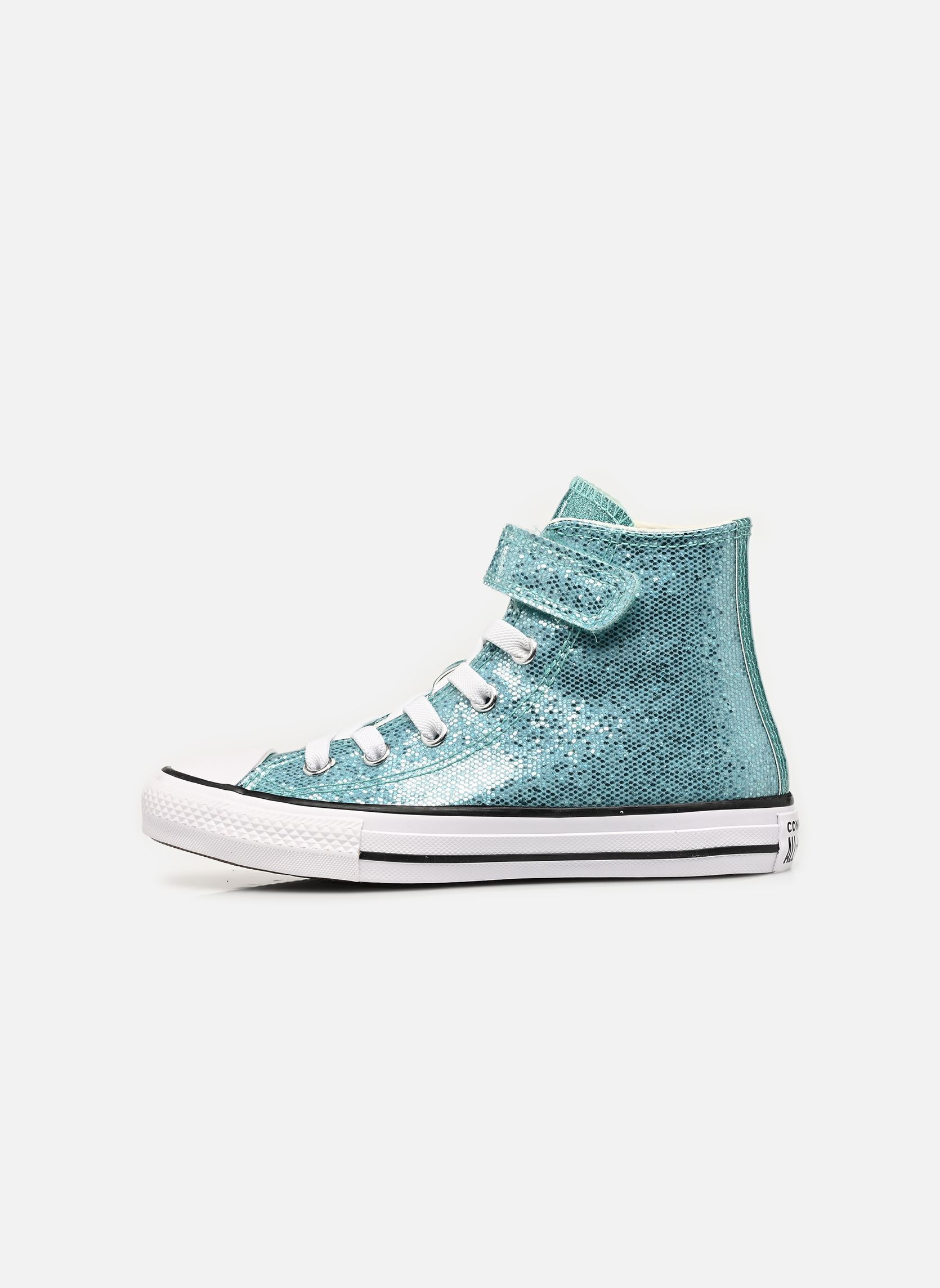 Baskets Chuck Taylor All Star Easy-On Shimmer Hi fille bleu Converse Baskets Chuck Taylor All Star Easy-On Shimmer Hi fille bleu Aqua Mirage/White/Black