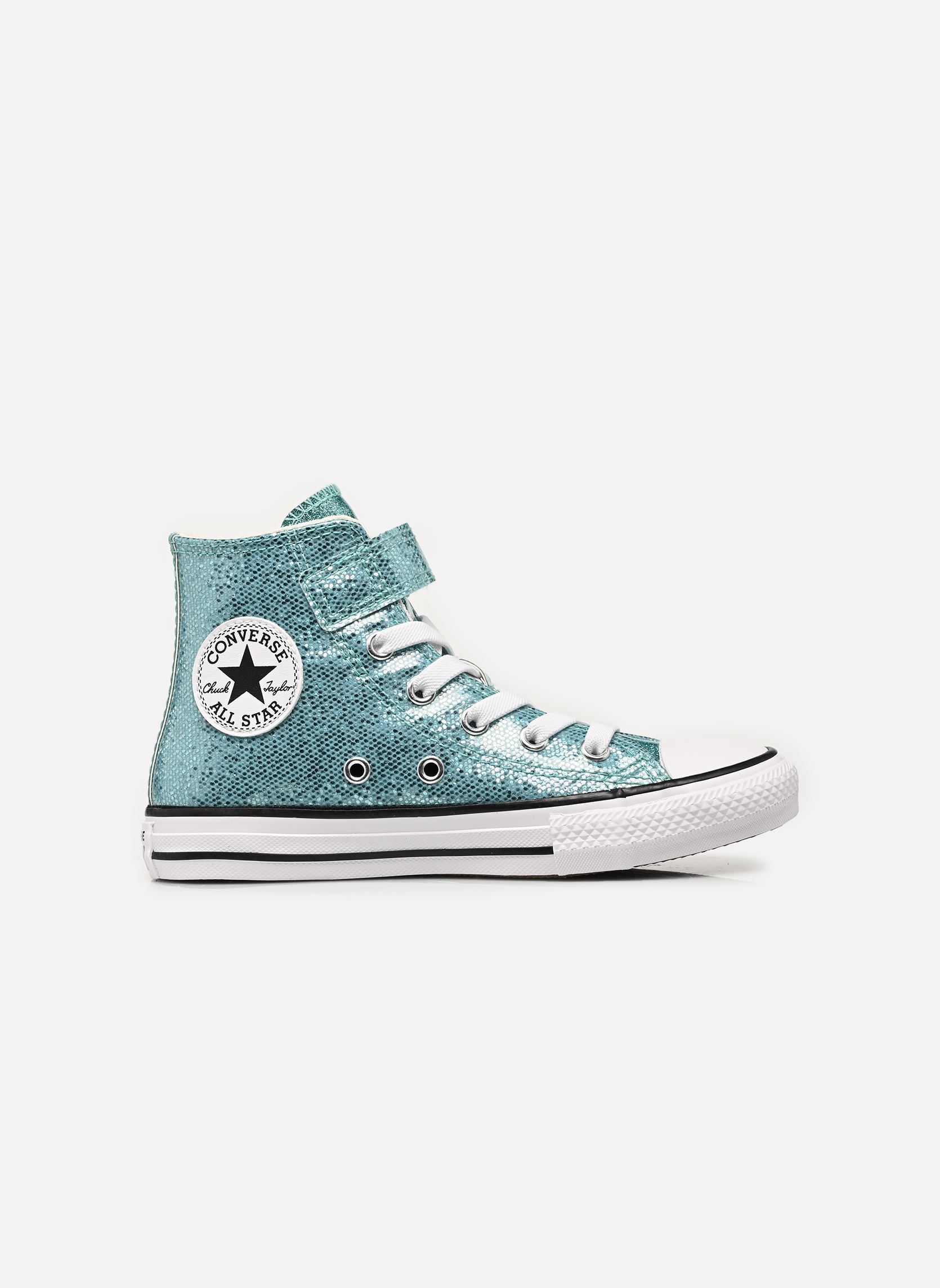 Baskets Chuck Taylor All Star Easy-On Shimmer Hi fille bleu Converse Baskets Chuck Taylor All Star Easy-On Shimmer Hi fille bleu Aqua Mirage/White/Black