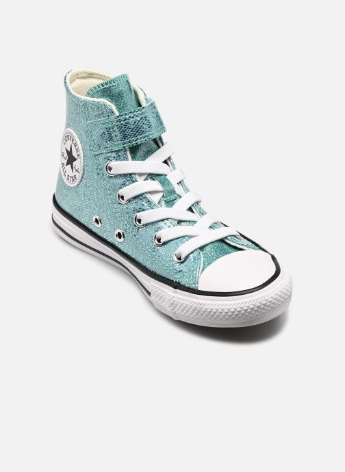 Converse Baskets Chuck Taylor All Star Easy-On Shimmer Hi fille bleu
