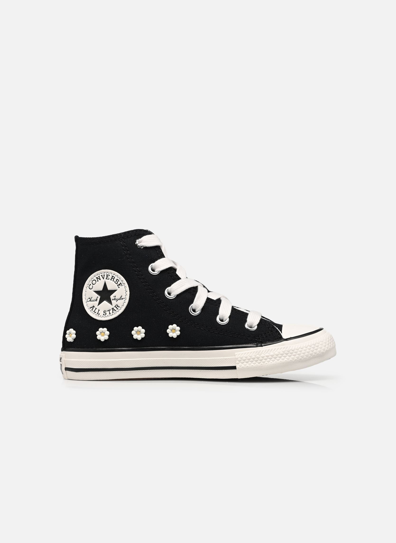 Knöchelhohe Sneaker Chuck Taylor All Star Beaded Hi mädchen schwarz Converse Knöchelhohe Sneaker Chuck Taylor All Star Beaded Hi mädchen schwarz BLACK/VINTAGE WHITE/BLACK