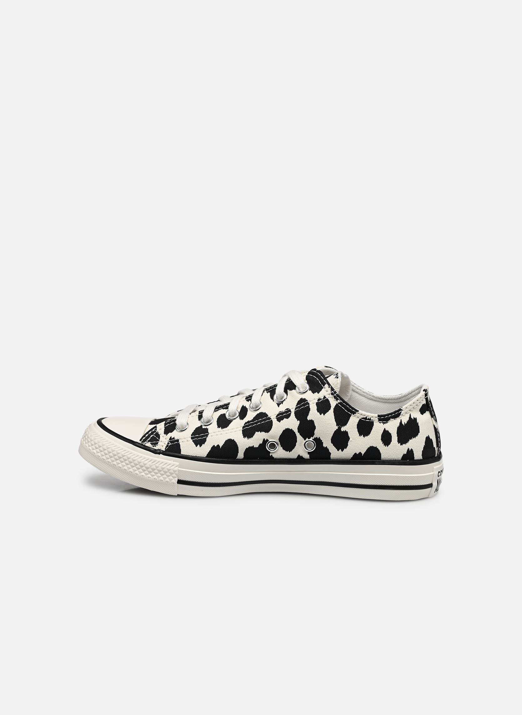 Baskets basses Chuck Taylor All Star Cow Ox fille multicolore Converse Baskets basses Chuck Taylor All Star Cow Ox fille multicolore Egret/Black/Vintage White