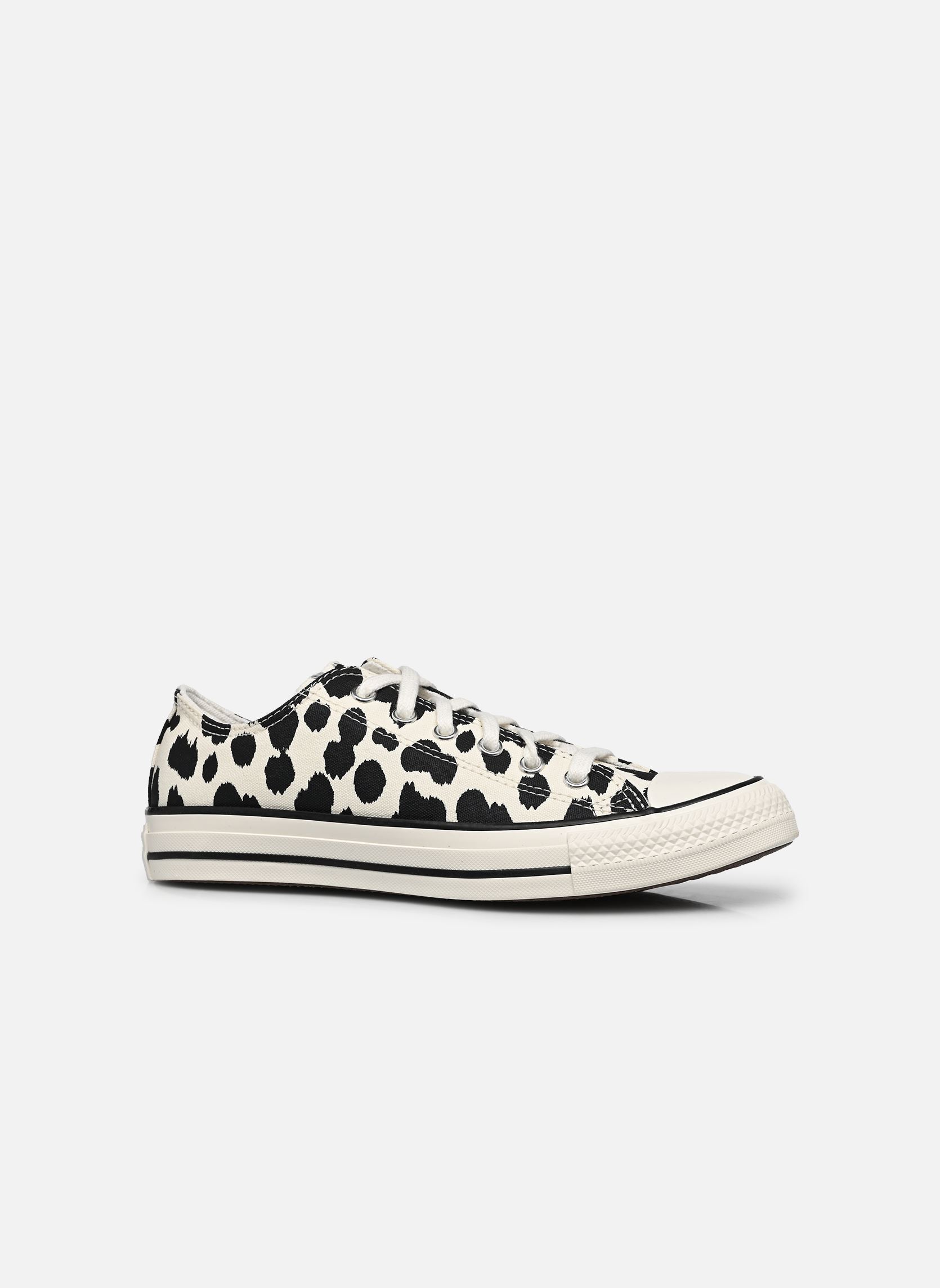 Baskets basses Chuck Taylor All Star Cow Ox fille multicolore Converse Baskets basses Chuck Taylor All Star Cow Ox fille multicolore Egret/Black/Vintage White