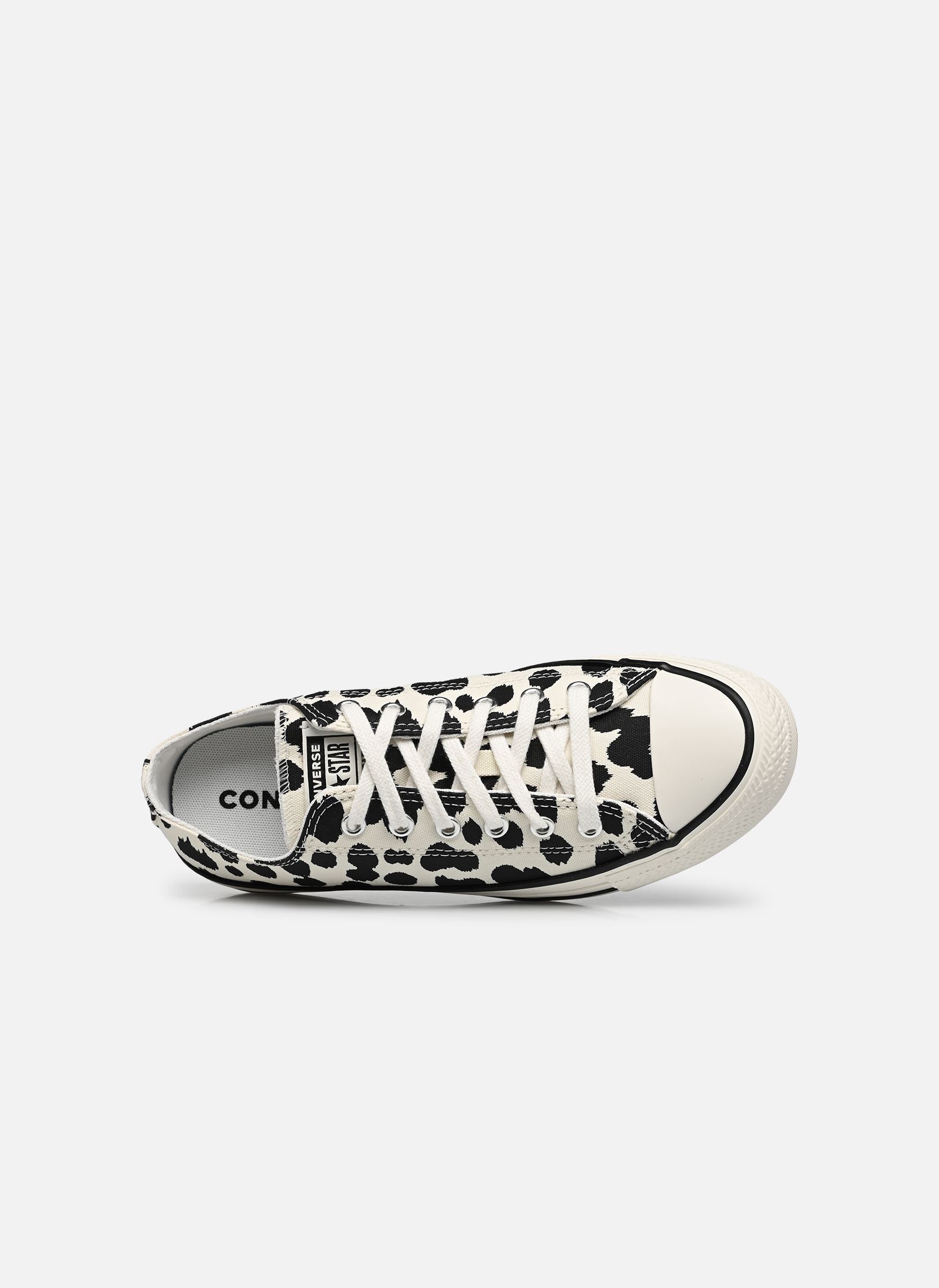 Baskets basses Chuck Taylor All Star Cow Ox fille multicolore Converse Baskets basses Chuck Taylor All Star Cow Ox fille multicolore Egret/Black/Vintage White