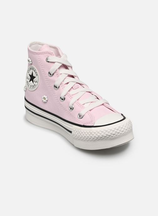Converse Baskets hautes Chuck Taylor All Star Lift Platform Bead fille violet