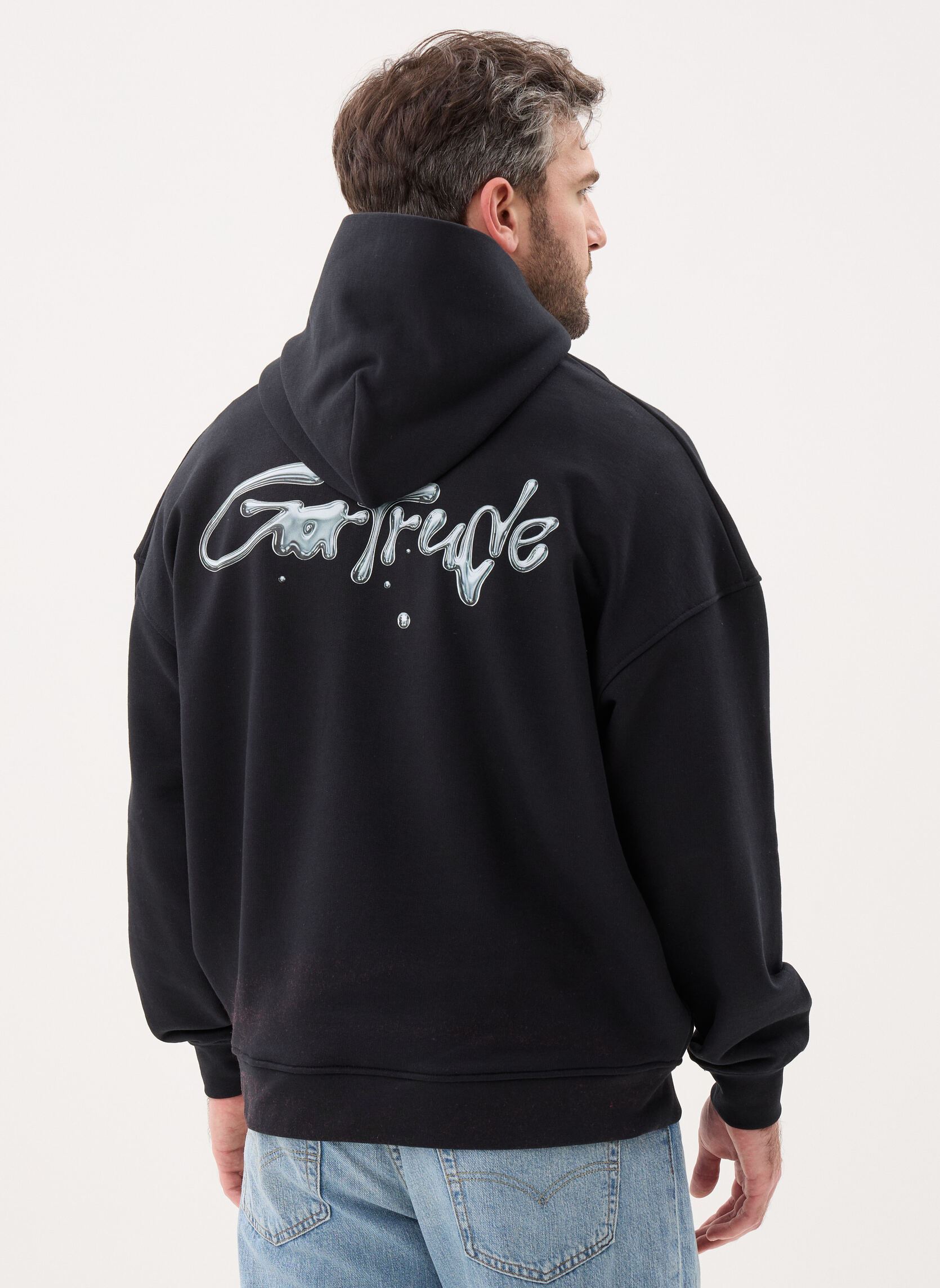Kapuzenpullover Antoine Metallic Sweat Capuche herren schwarz Gertrude Kapuzenpullover Antoine Metallic Sweat Capuche herren schwarz Black