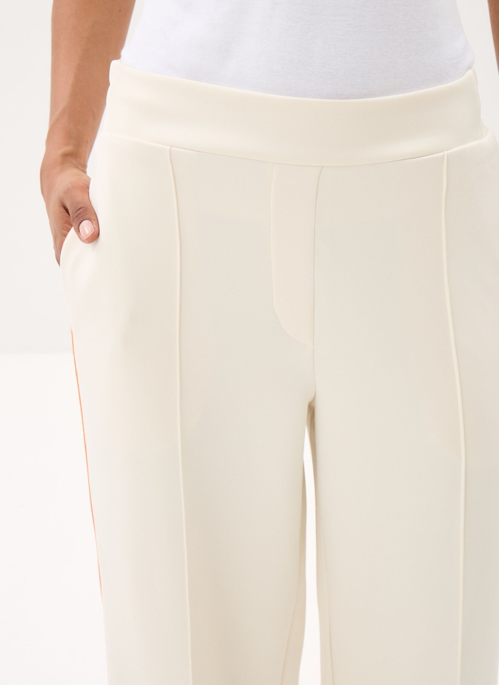 Pantalons larges Dahlia Sun Pantalon femme blanc Gertrude Pantalons larges Dahlia Sun Pantalon femme blanc Creme