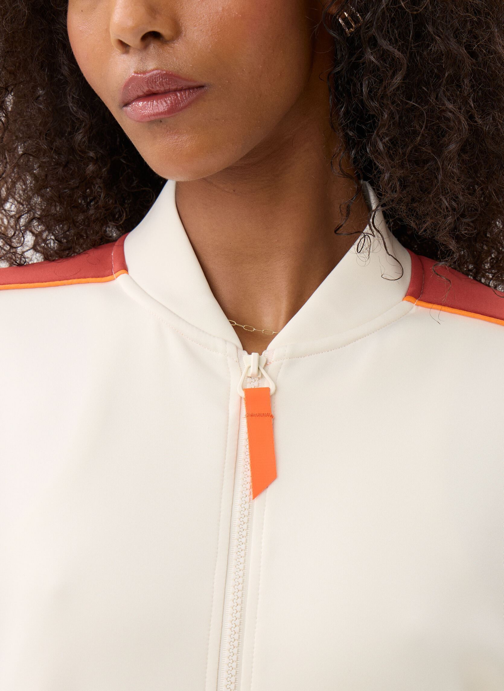 Trainingsjacken Esmee Sun Veste Jogging damen weiß Gertrude Trainingsjacken Esmee Sun Veste Jogging damen weiß Creme/Terracotta