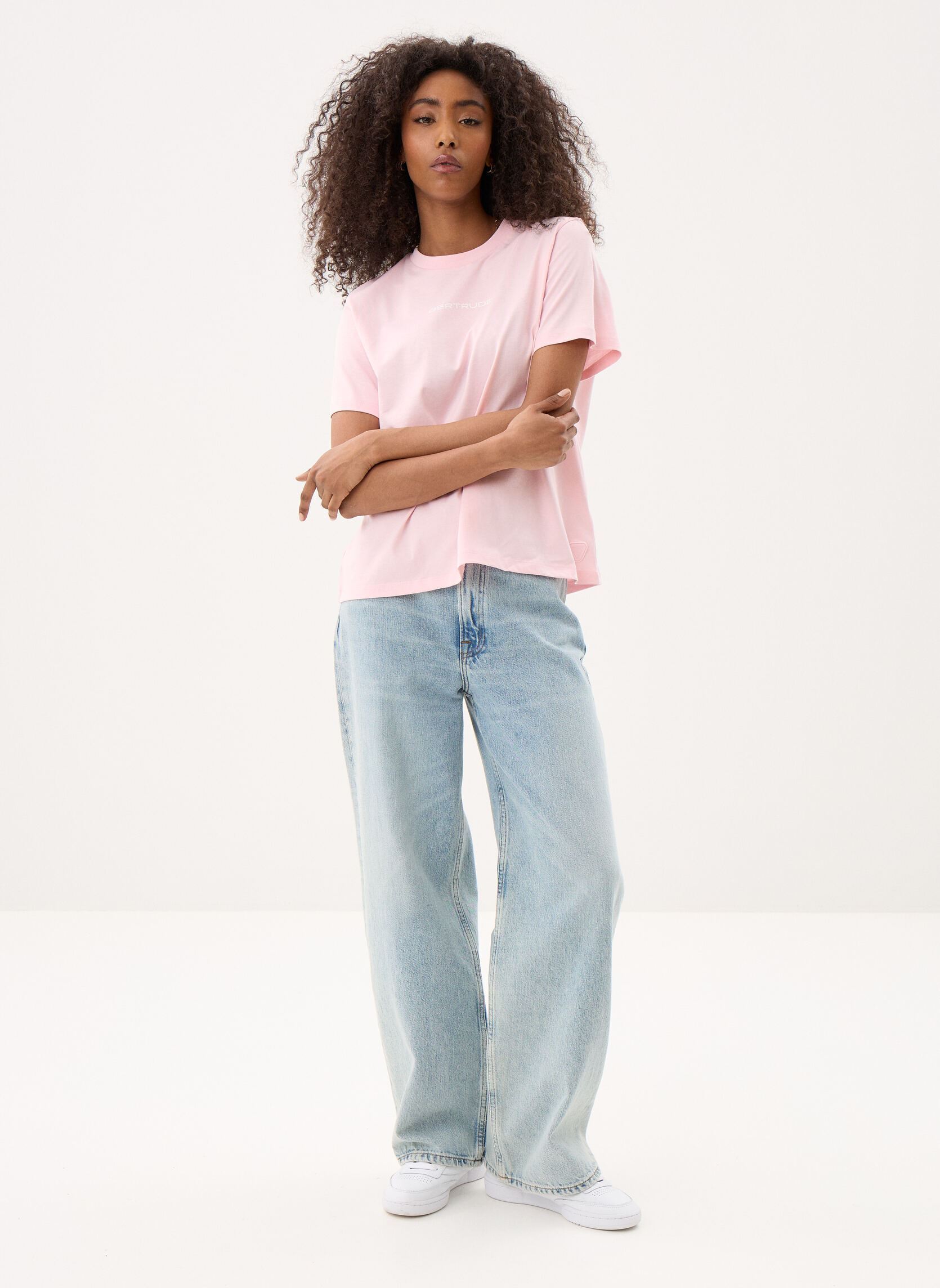Tee-shirts Leolina Tee-Shirt femme rose Gertrude Tee-shirts Leolina Tee-Shirt femme rose Blush